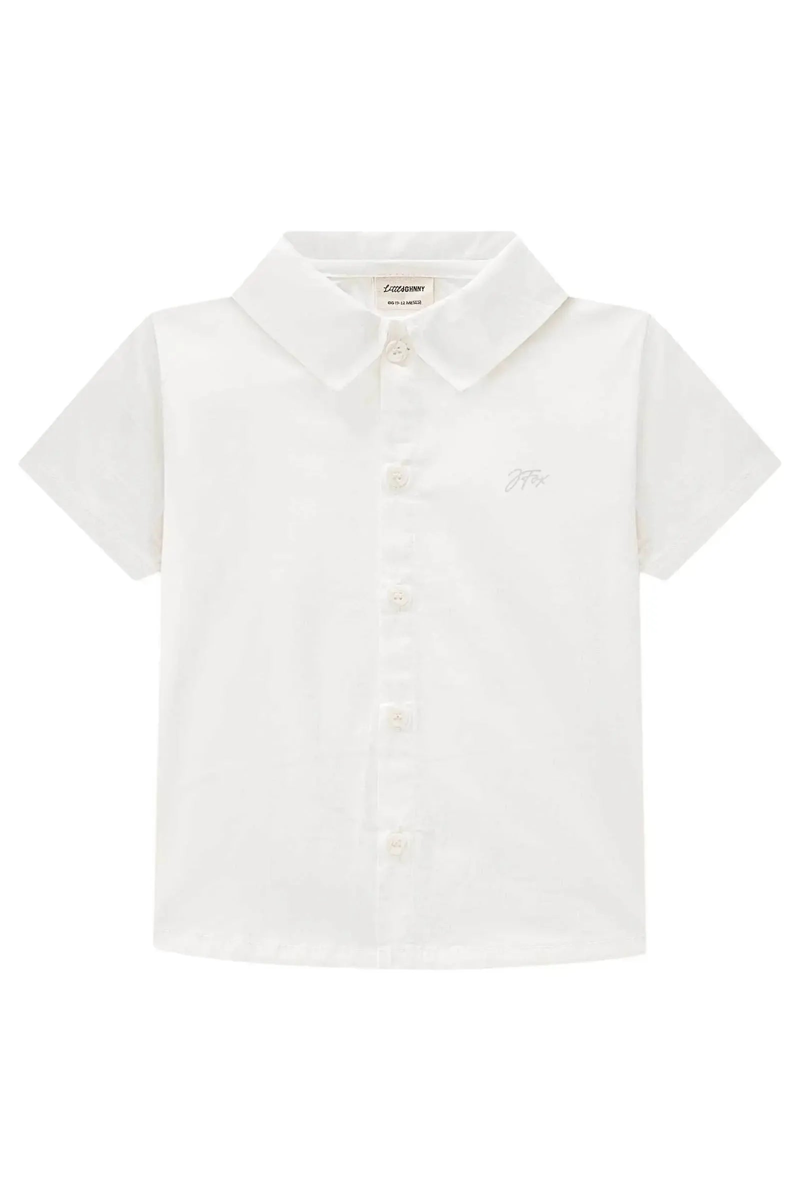 Camisa em Tricoline Mônaco com Elastano 86338 Johnny Fox Bebê Menino