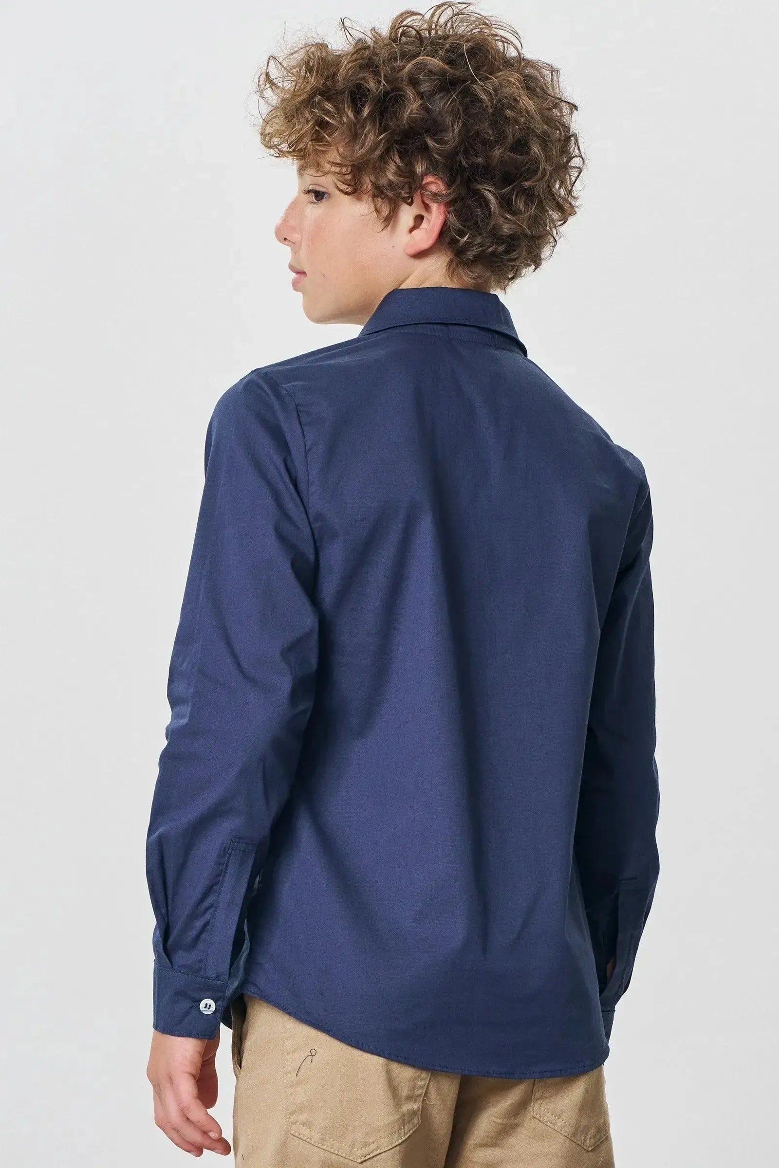 Camisa em Tricoline Mônaco com Elastano 89113 Johnny Fox Teen Menino