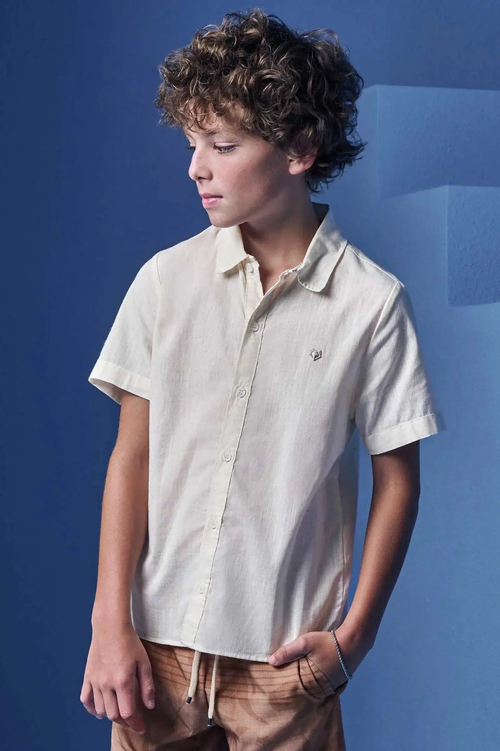 Camisa em Verano Linho 98845 Johnny Fox Teen Menino