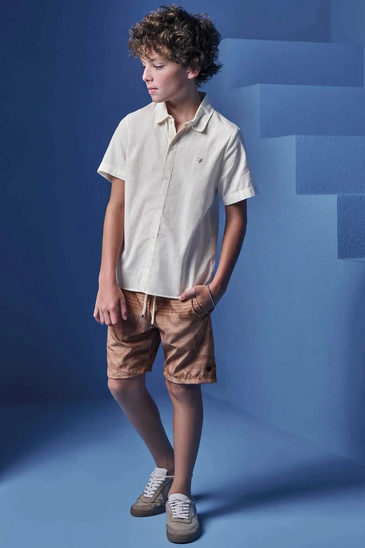 Camisa em Verano Linho 98845 Johnny Fox Teen Menino