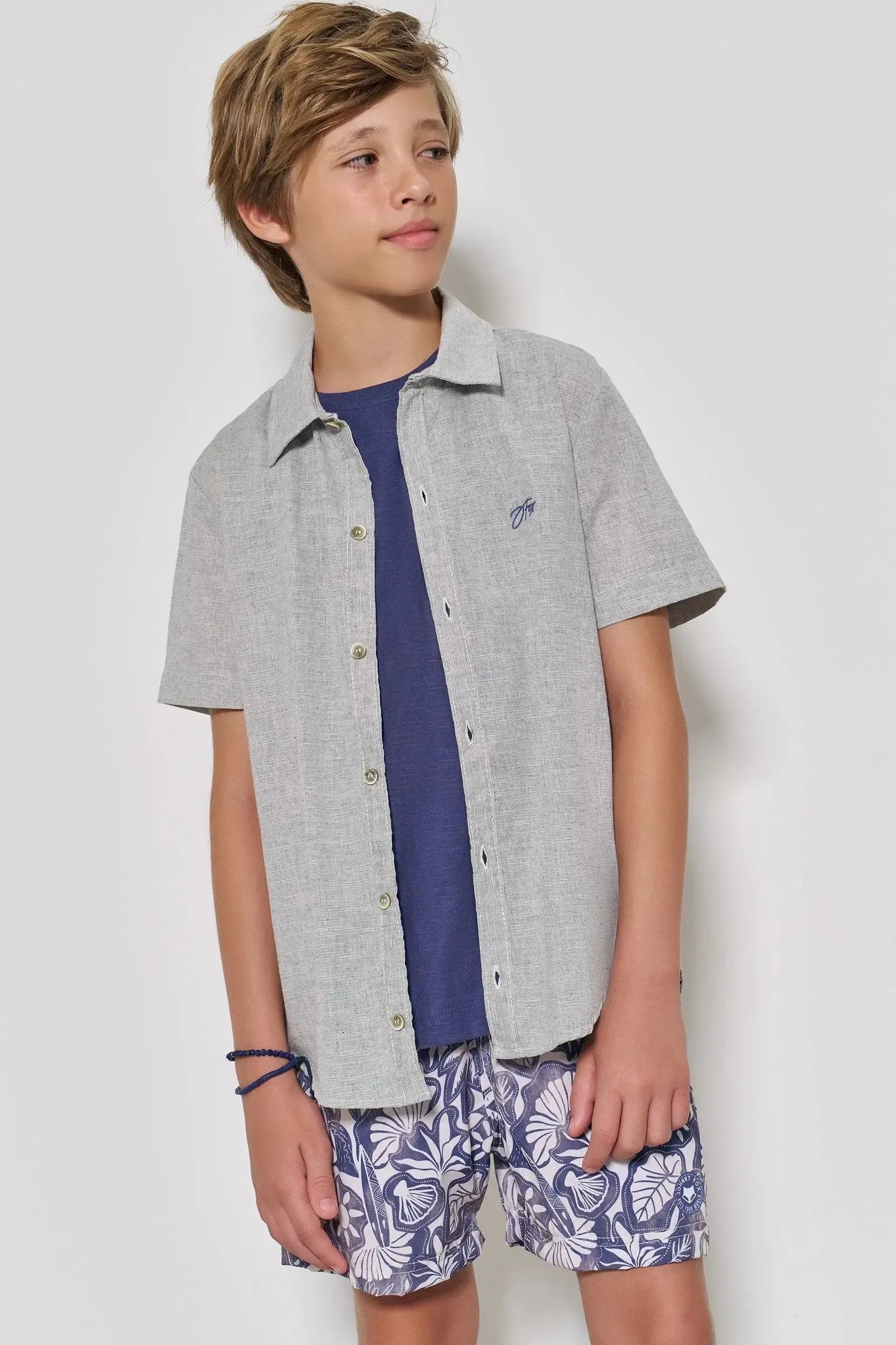 Camisa em Verano Milano 89008 Johnny Fox Teen Menino