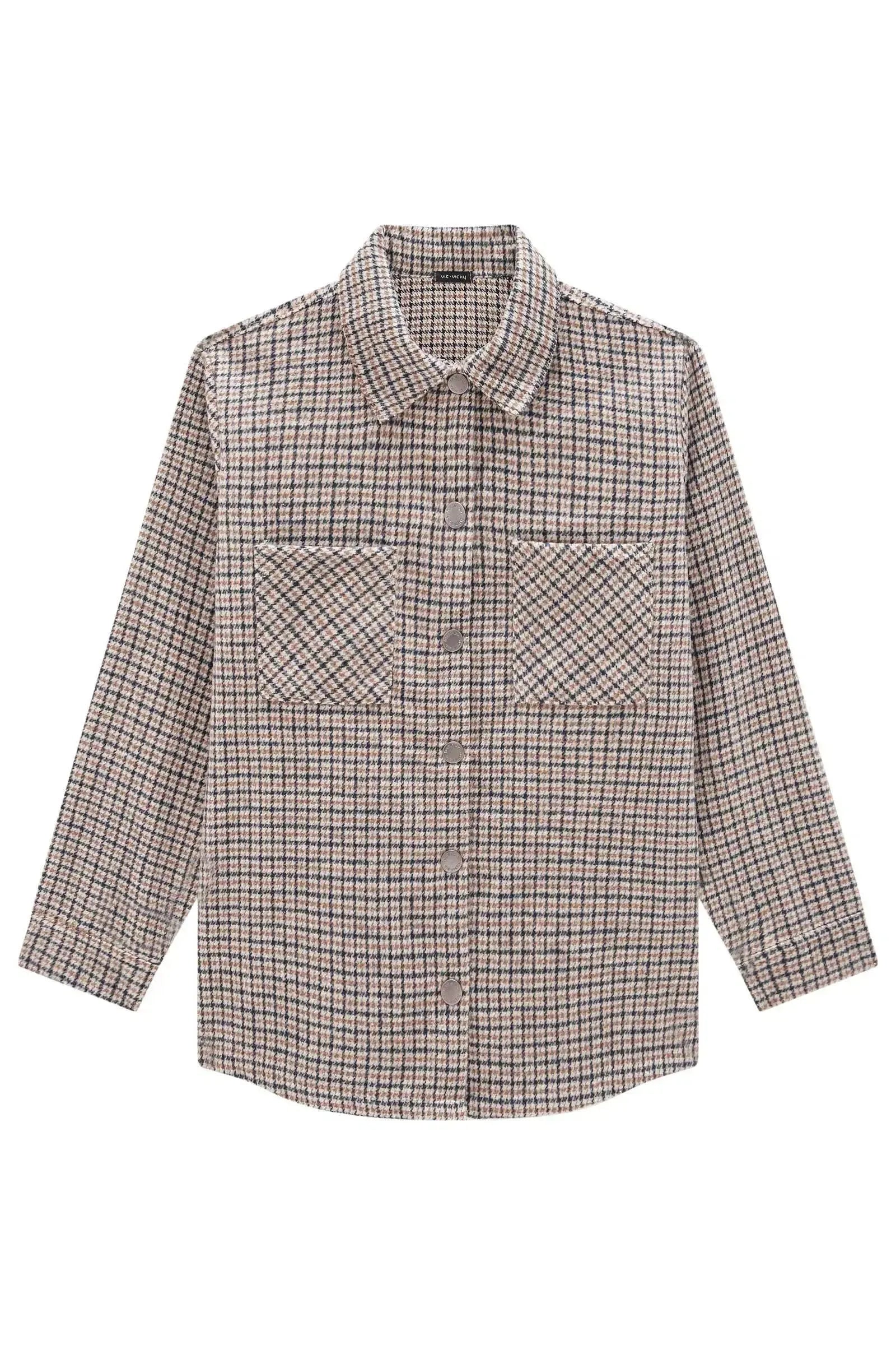 Camisa Overshirt em Flanela Zurique 80384 Vic&Vicky Teen Menina
