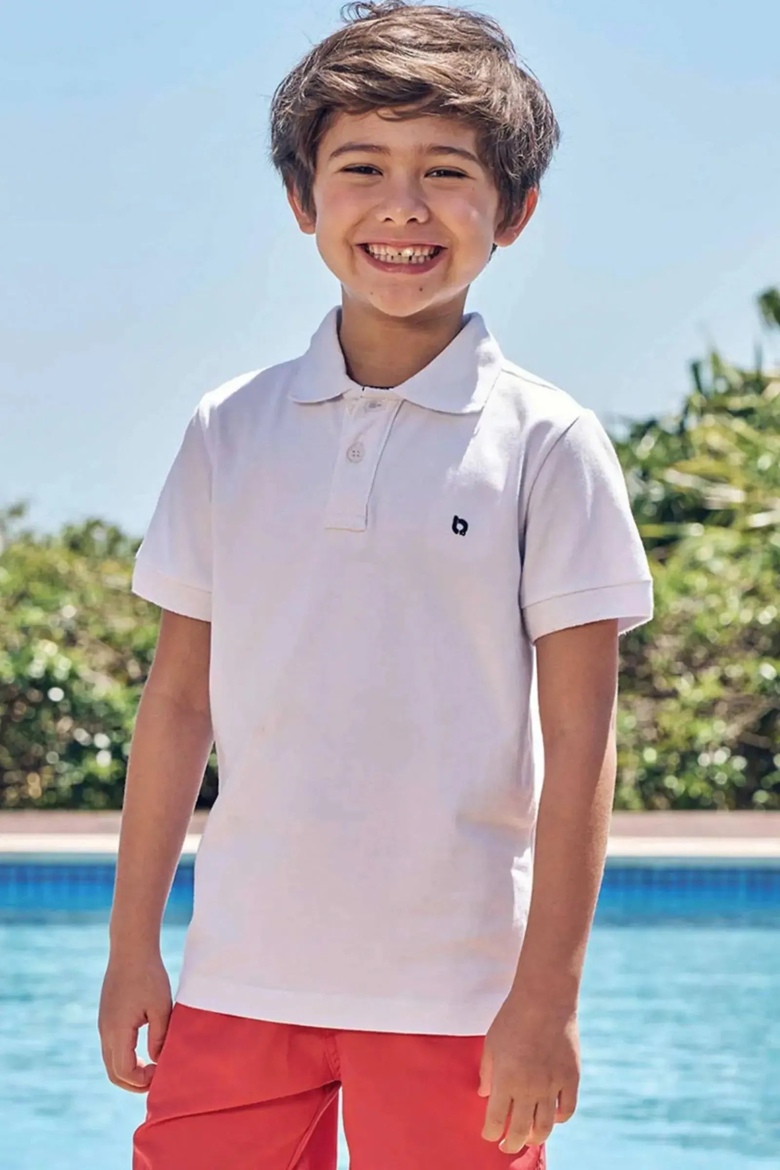 Camisa Polo em Malha Piquet com Elastano 82833 LucBoo Infantil Menino