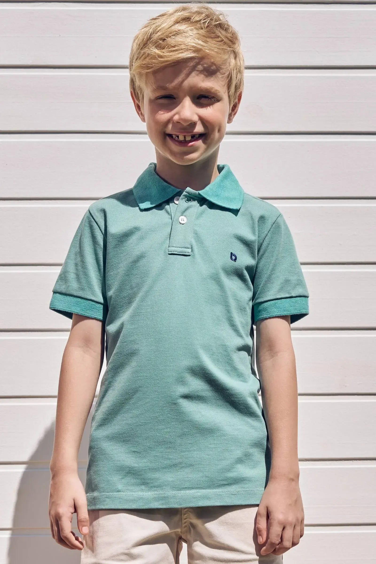 Camisa Polo em Malha Piquet com Elastano 82833 LucBoo Infantil Menino