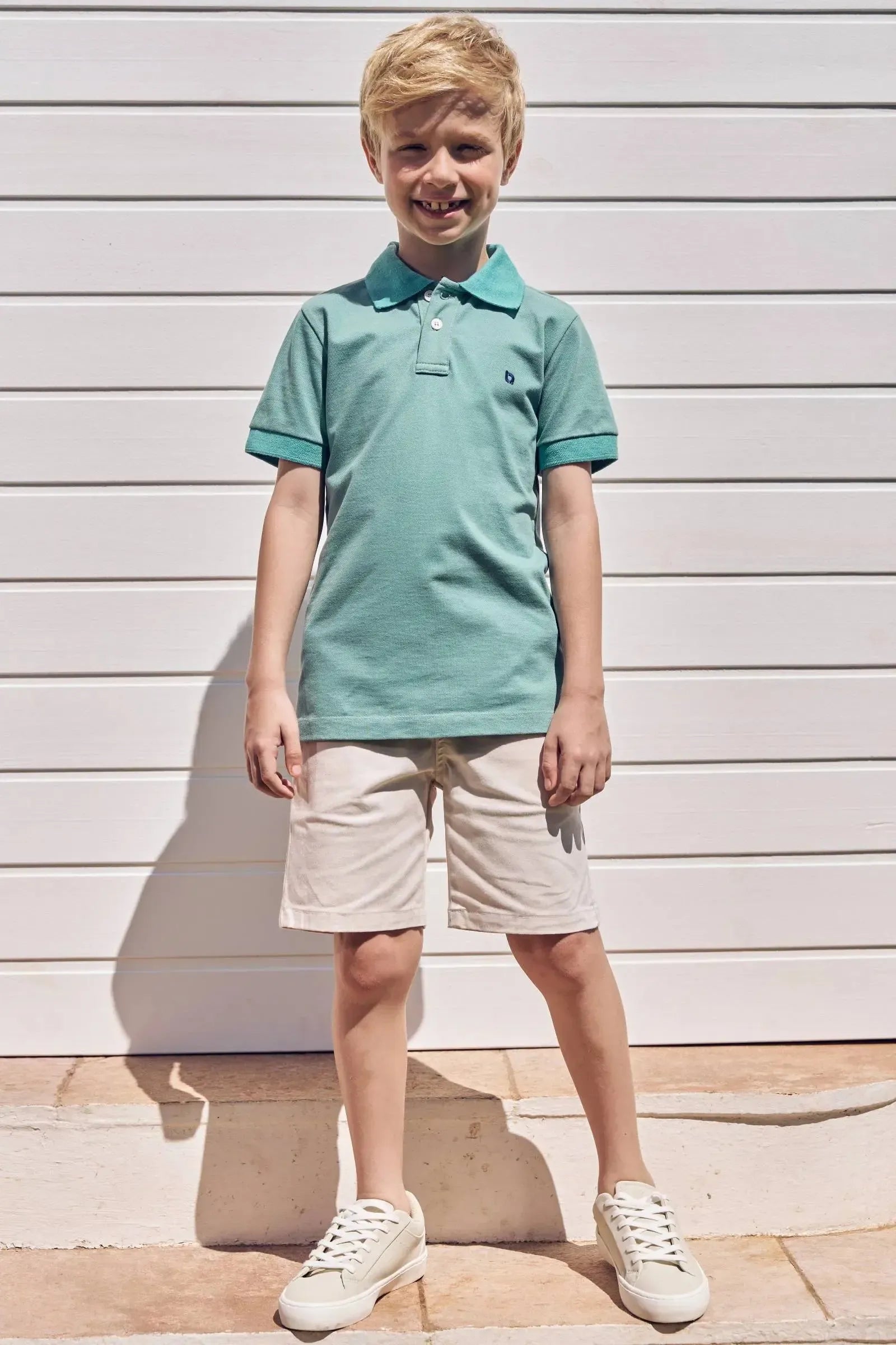 Camisa Polo em Malha Piquet com Elastano 82833 LucBoo Infantil Menino