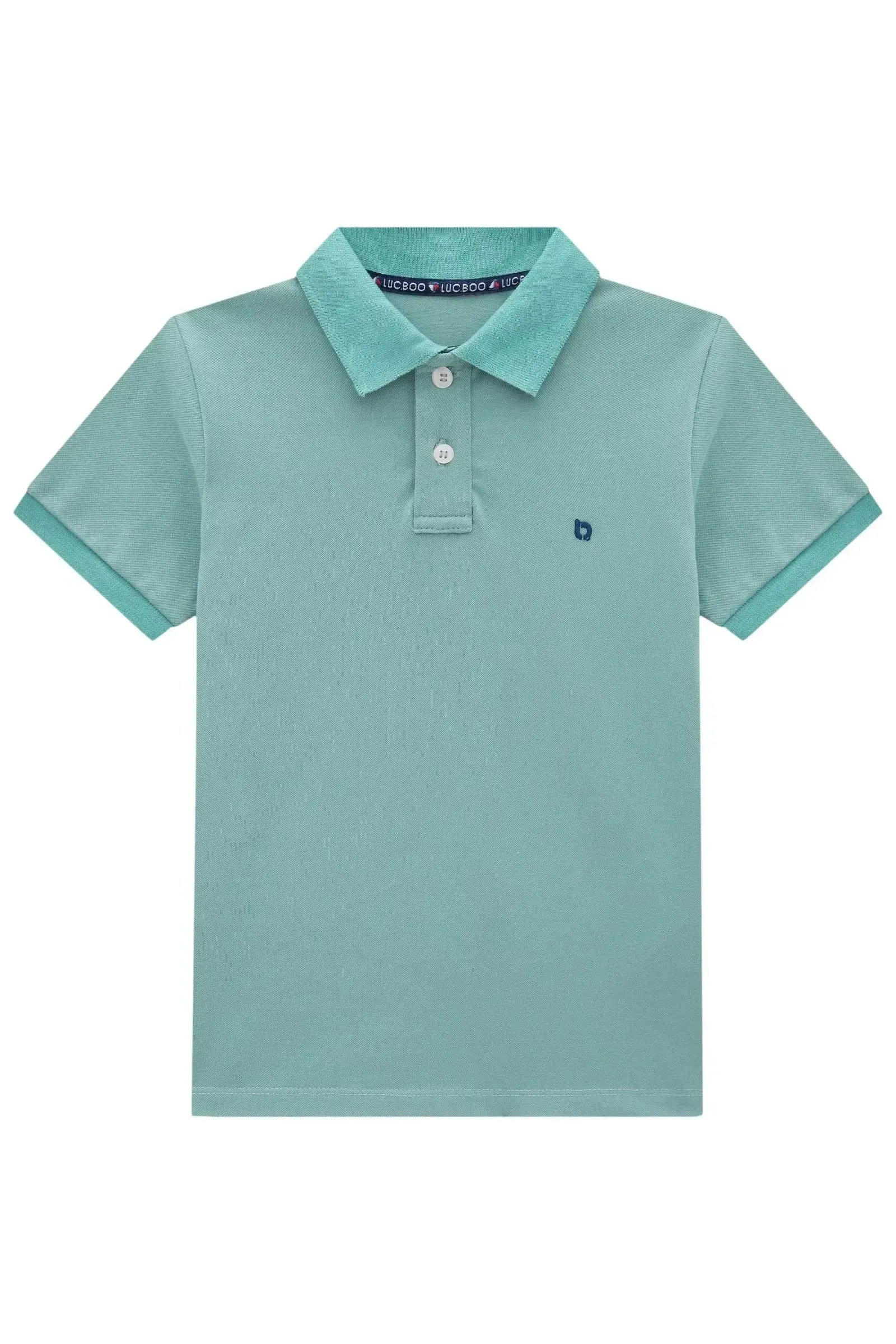 Camisa Polo em Malha Piquet com Elastano 82833 LucBoo Infantil Menino