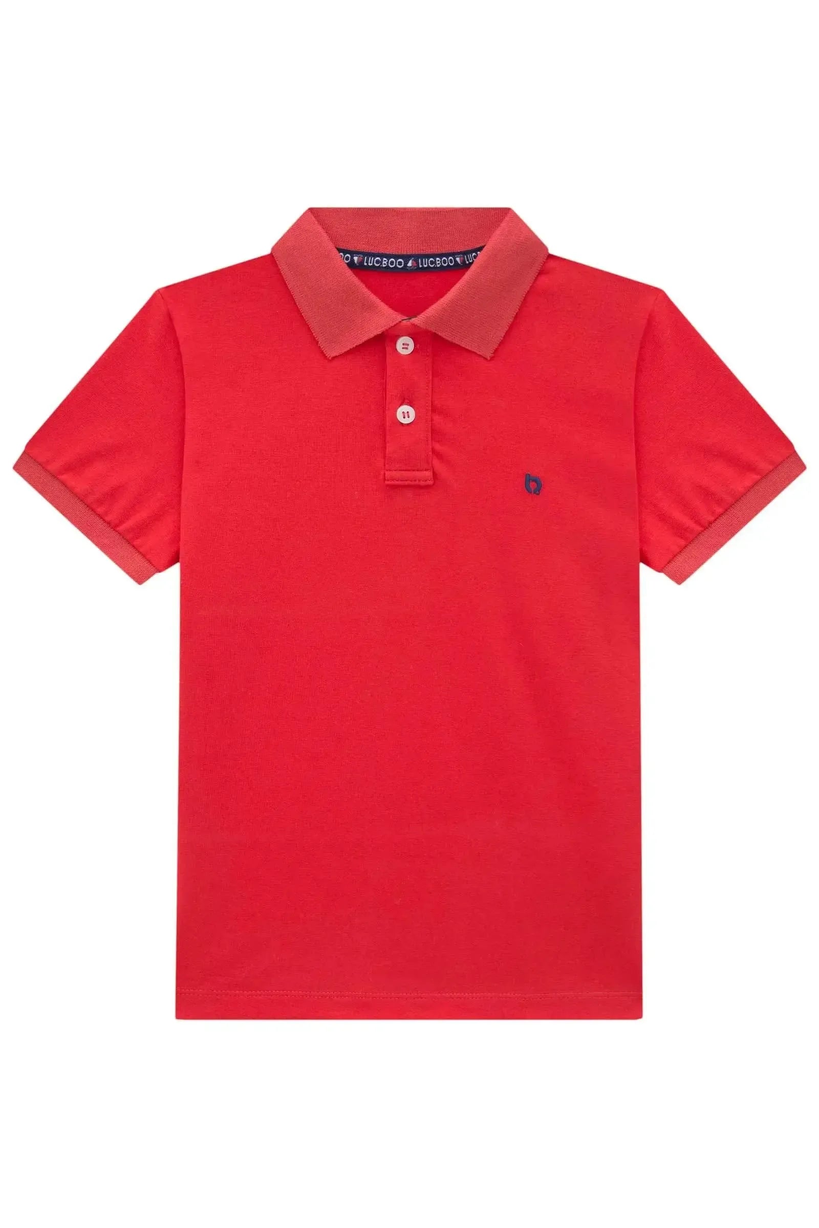 Camisa Polo em Malha Piquet com Elastano 82833 LucBoo Infantil Menino