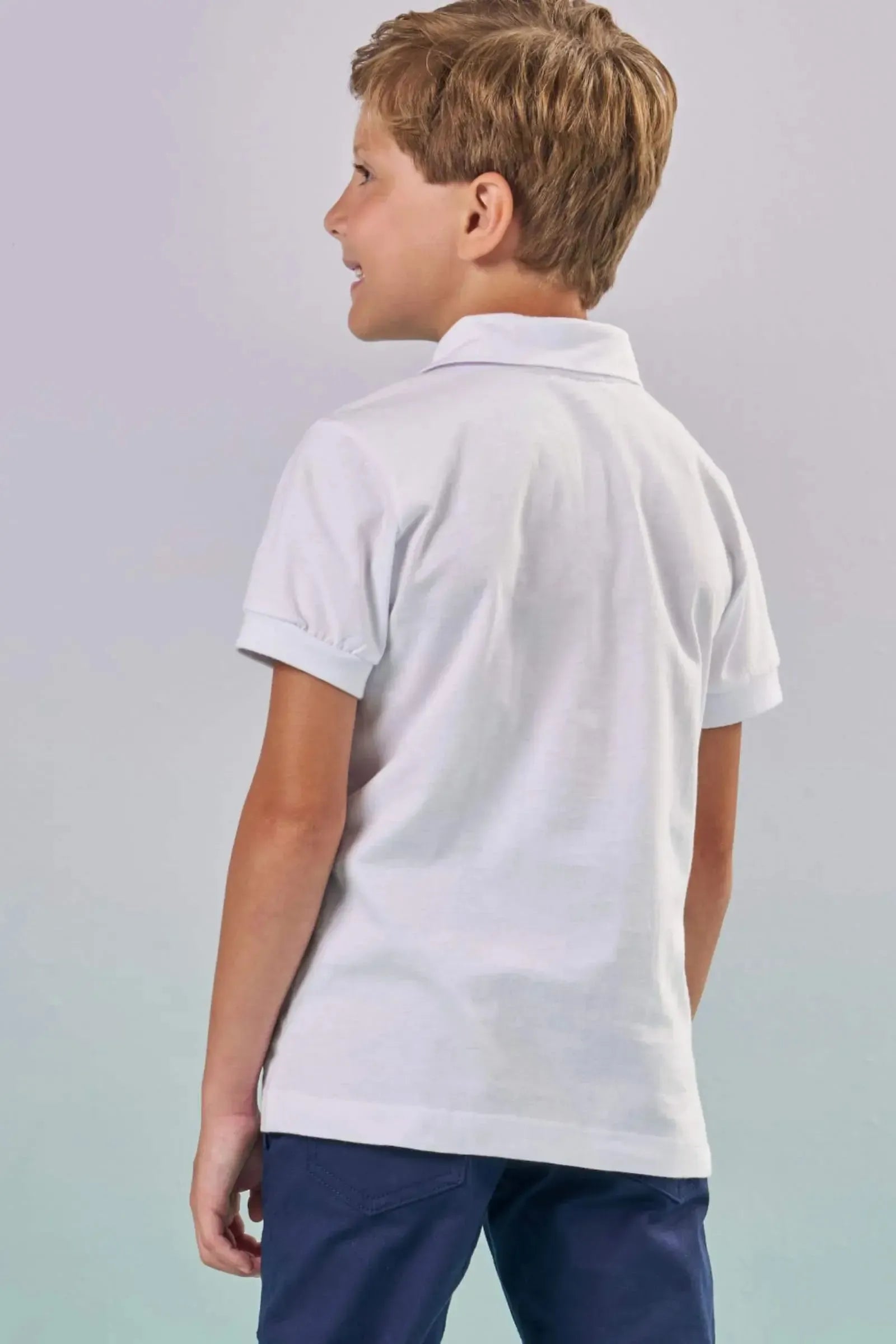 Camisa Polo em Meia Malha 87286 LucBoo Infantil Menino