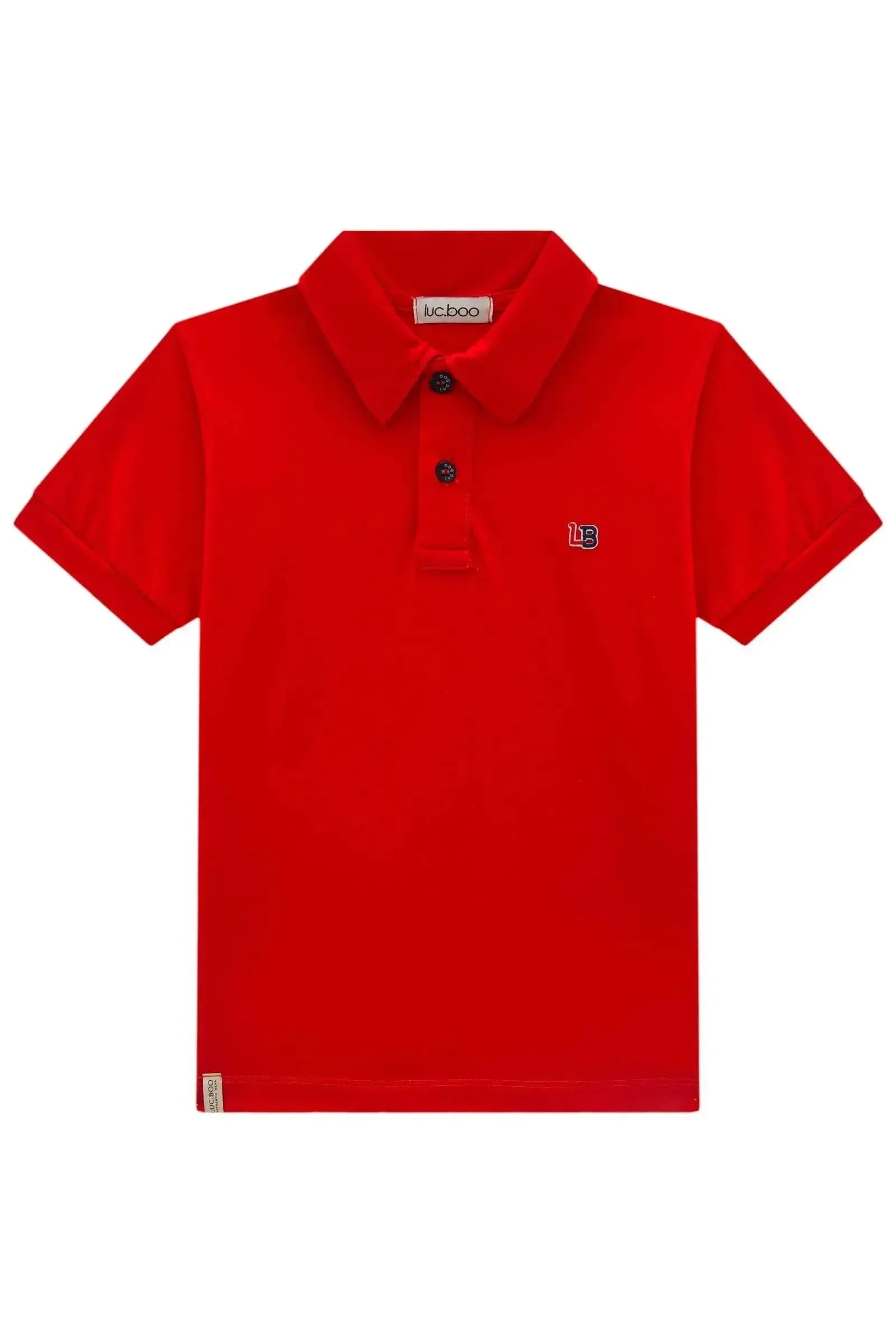 Camisa Polo em Meia Malha 87286 LucBoo Infantil Menino