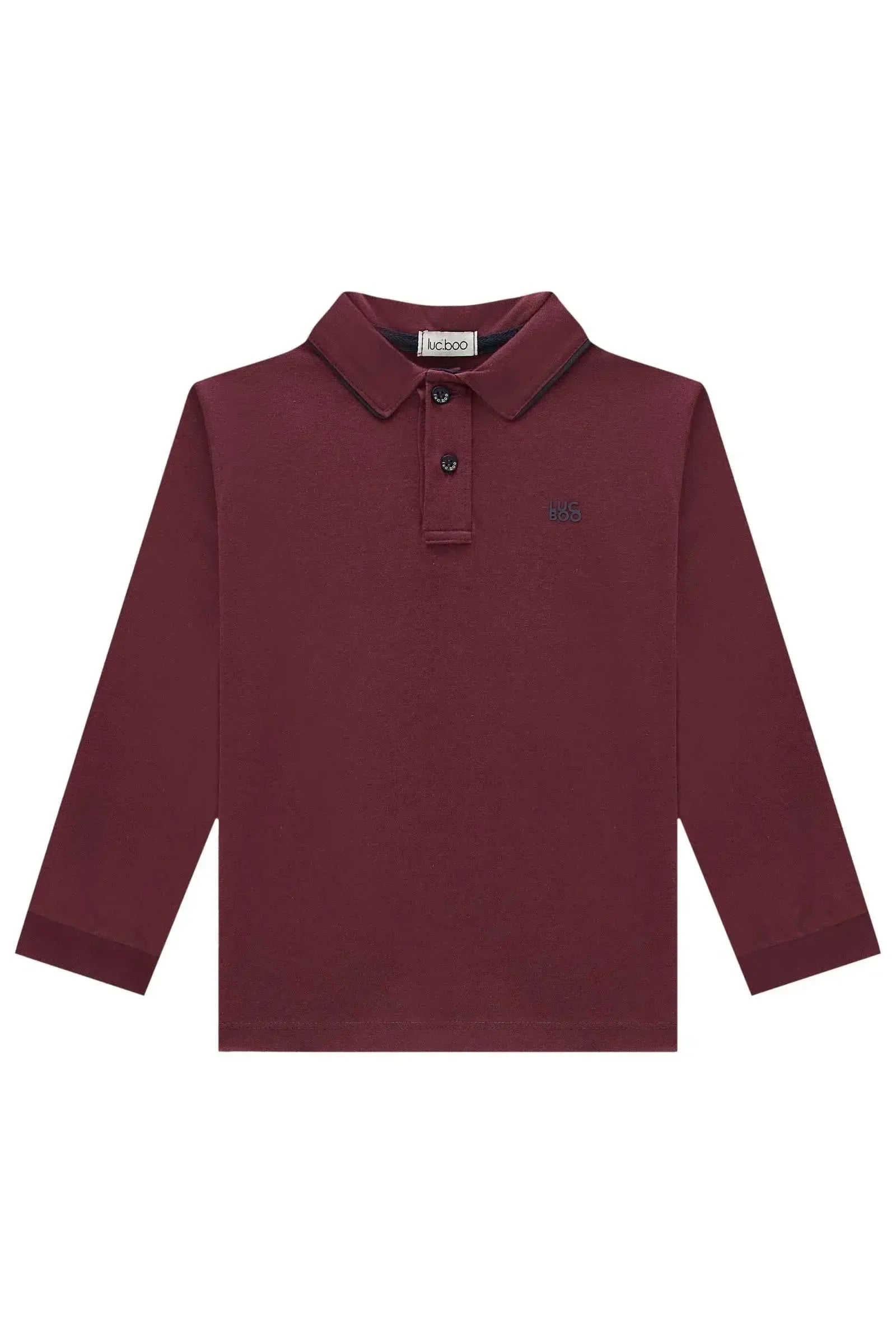 Camisa Polo em Meia Malha 89537 LucBoo Infantil Menino