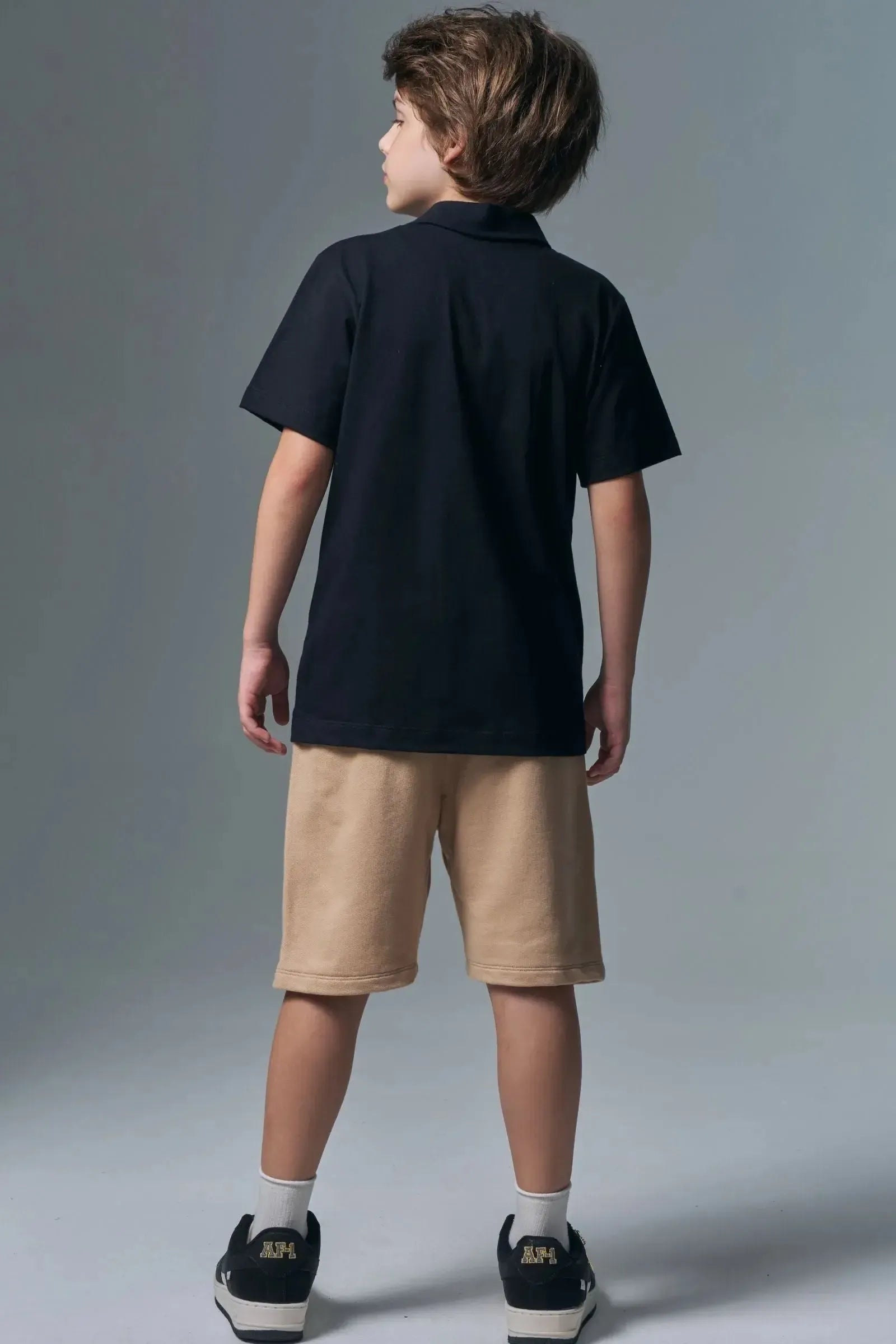 Camisa Polo em Meia Malha 94871 Johnny Fox Teen Menino