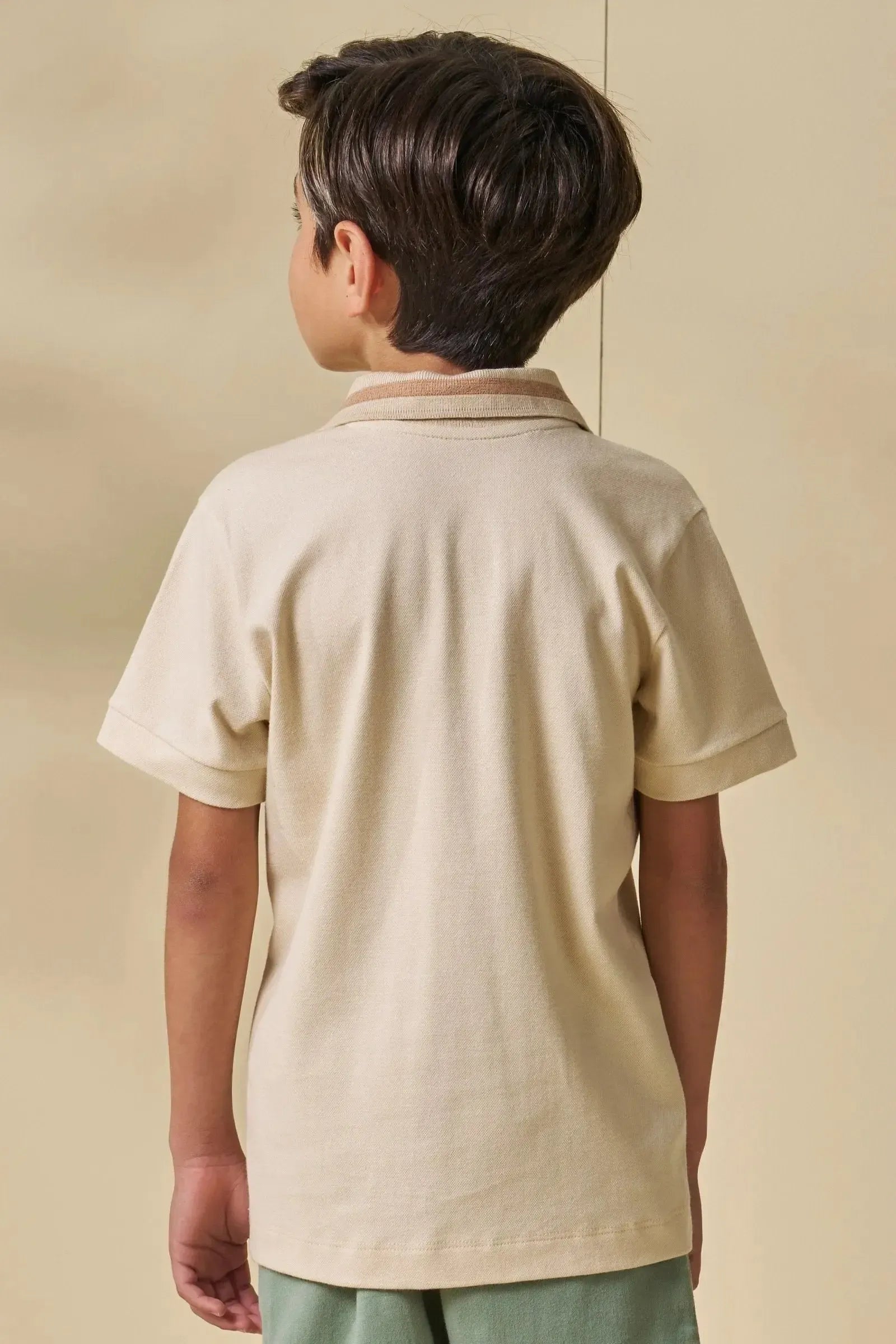 Camisa Polo em Piquet com Elastano 95651 LucBoo Infantil Menino