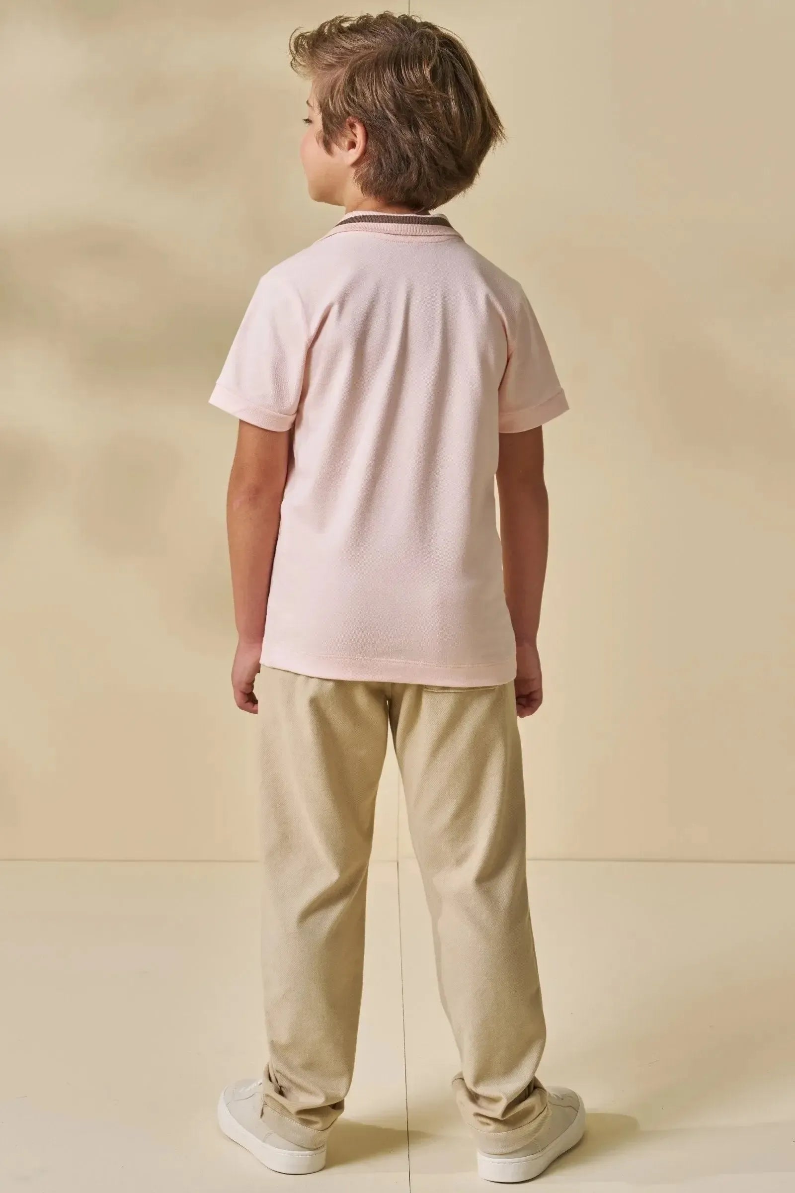 Camisa Polo em Piquet com Elastano 95651 LucBoo Infantil Menino