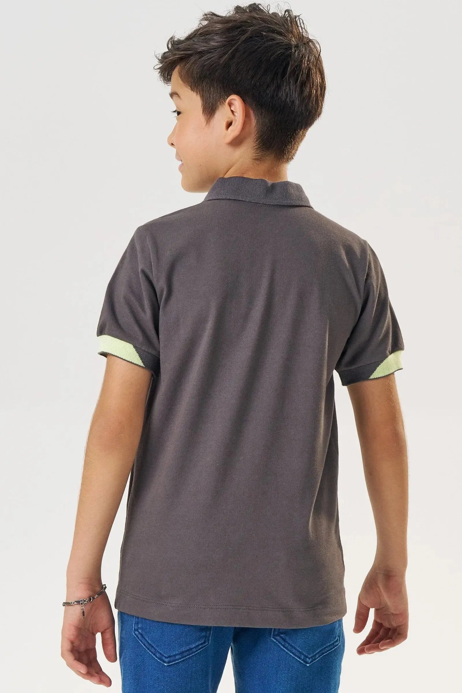 Camisa Polo em Piquet com Elastano 83292 Johnny Fox Teen Menino