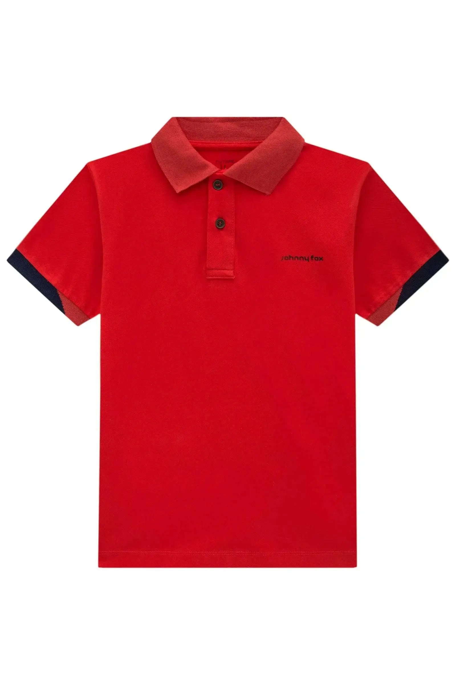 Camisa Polo em Piquet com Elastano 83292 Johnny Fox Teen Menino