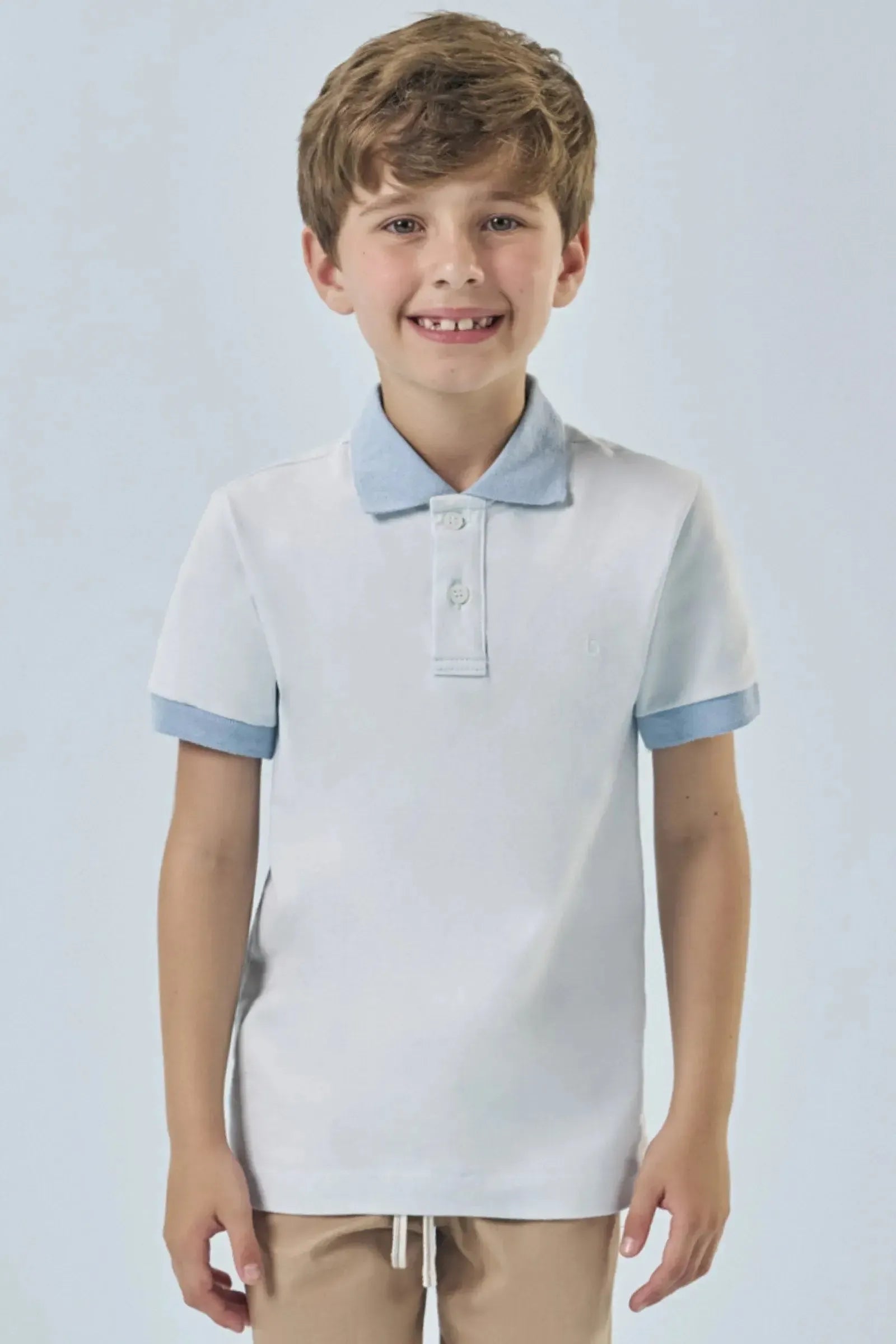 Camisa Polo em Piquet com Elastano 83351 LucBoo Infantil Menino