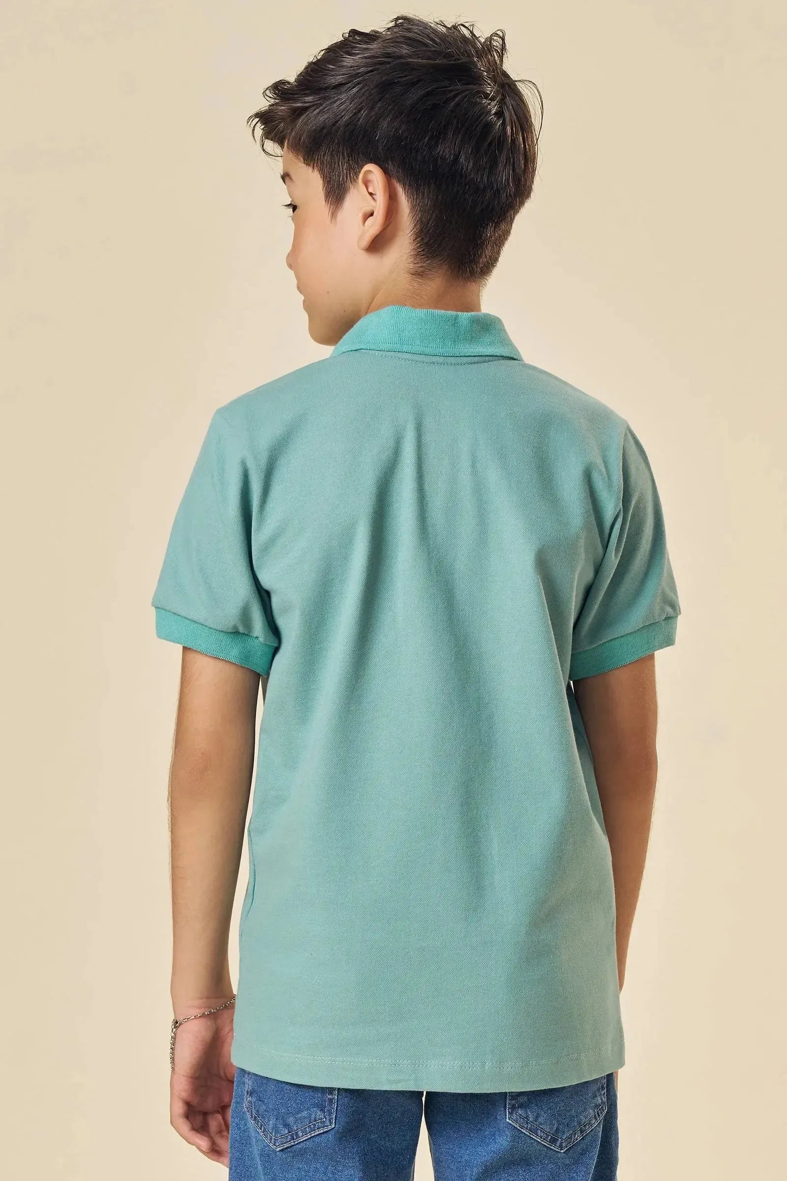 Camisa Polo em Piquet com Elastano 83509 Johnny Fox Teen Menino