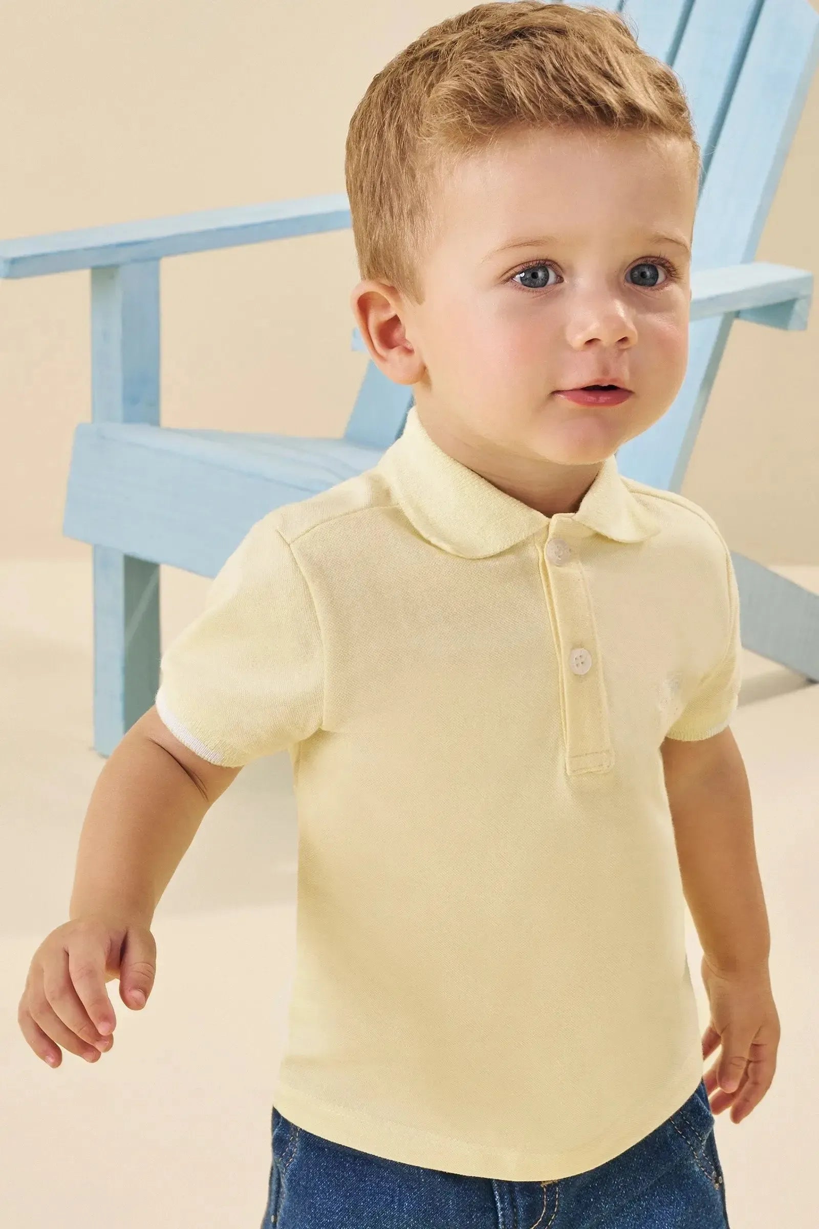 Camisa Polo em Piquet com Elastano 84271 Johnny Fox Bebê Menino