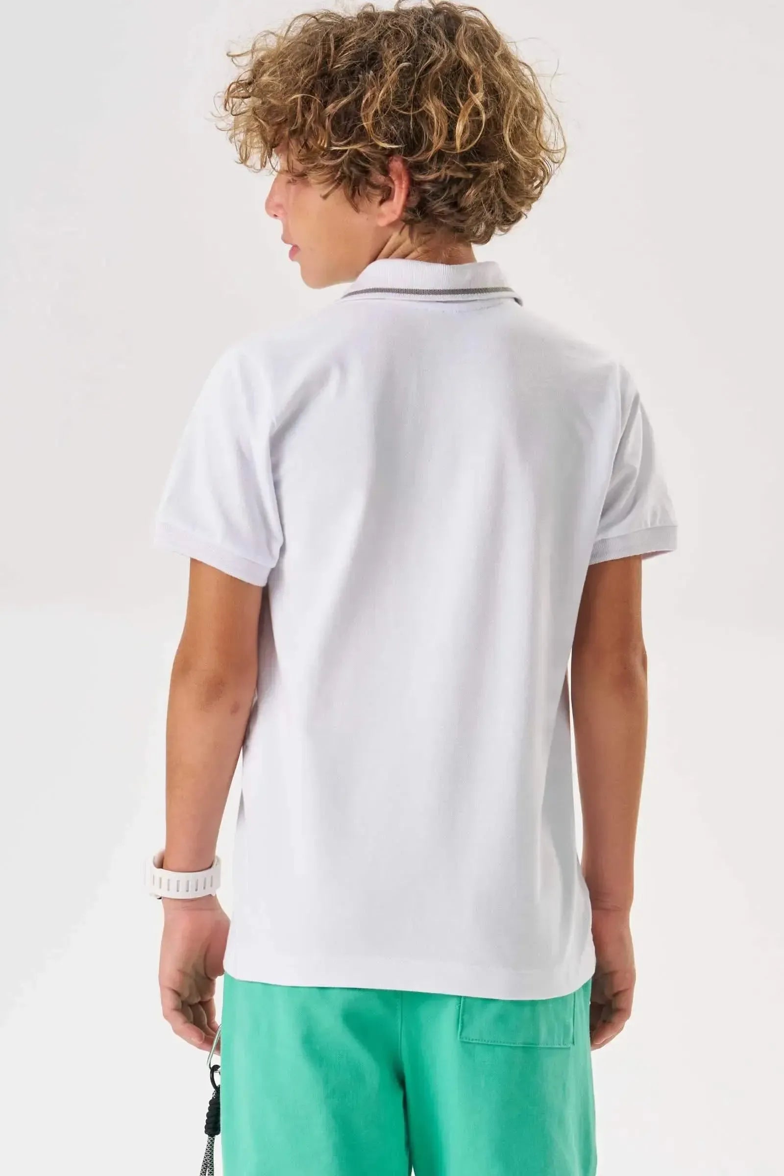 Camisa Polo em Piquet com Elastano 86875 Johnny Fox Teen Menino