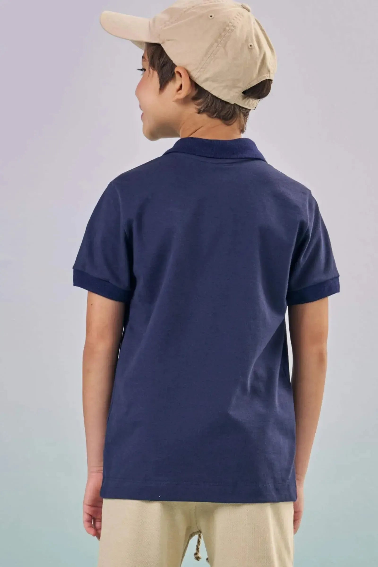 Camisa Polo em Piquet com Elastano 87334 LucBoo Infantil Menino