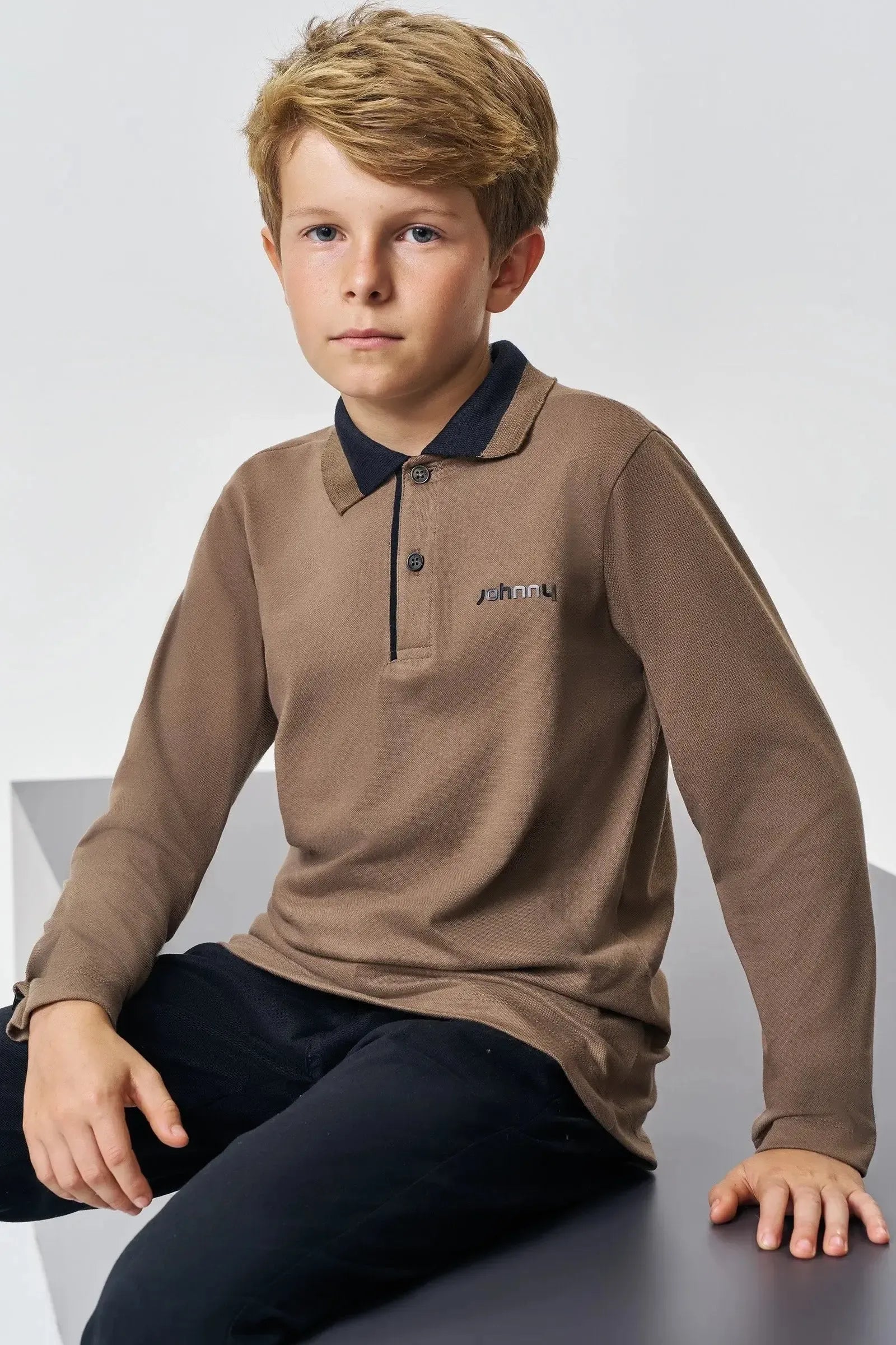 Camisa Polo em Piquet com Elastano 89111 Johnny Fox Teen Menino