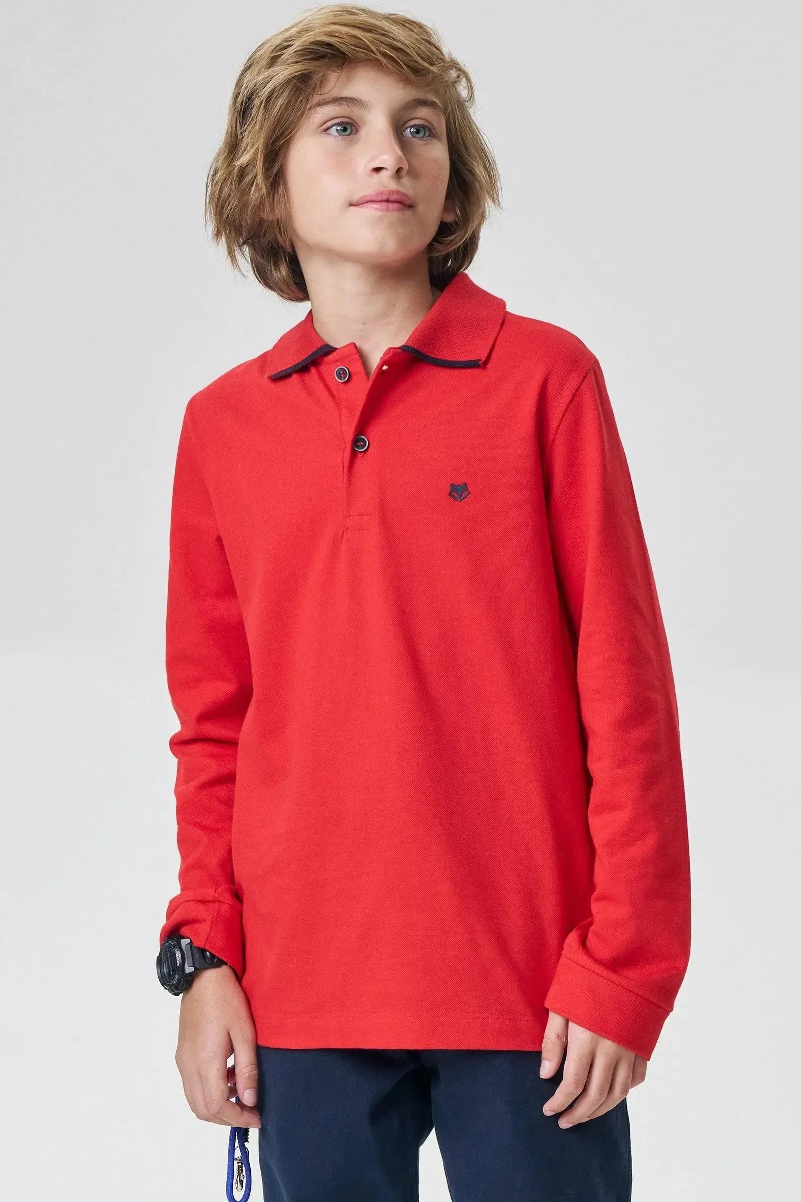 Camisa Polo em Piquet com Elastano 89372 Johnny Fox Teen Menino