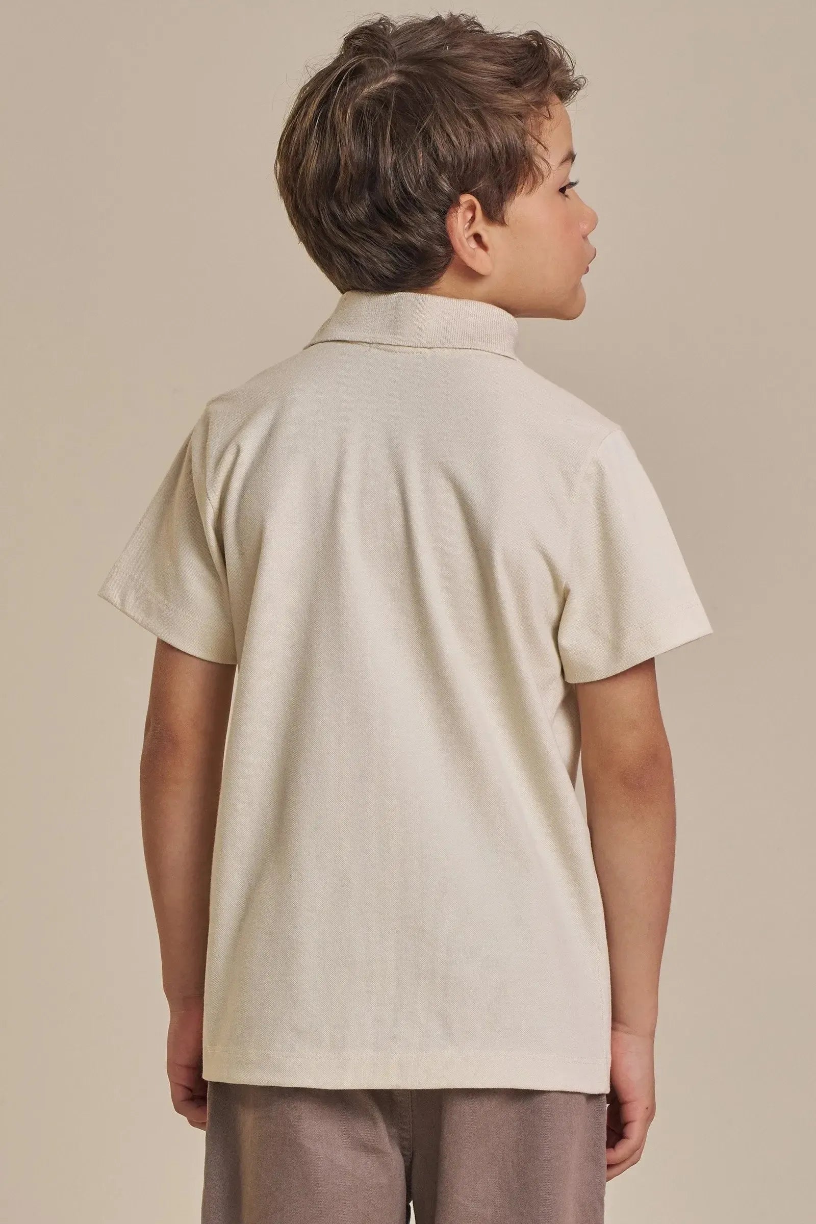 Camisa Polo em Piquet com Elastano 93506 LucBoo Infantil Menino