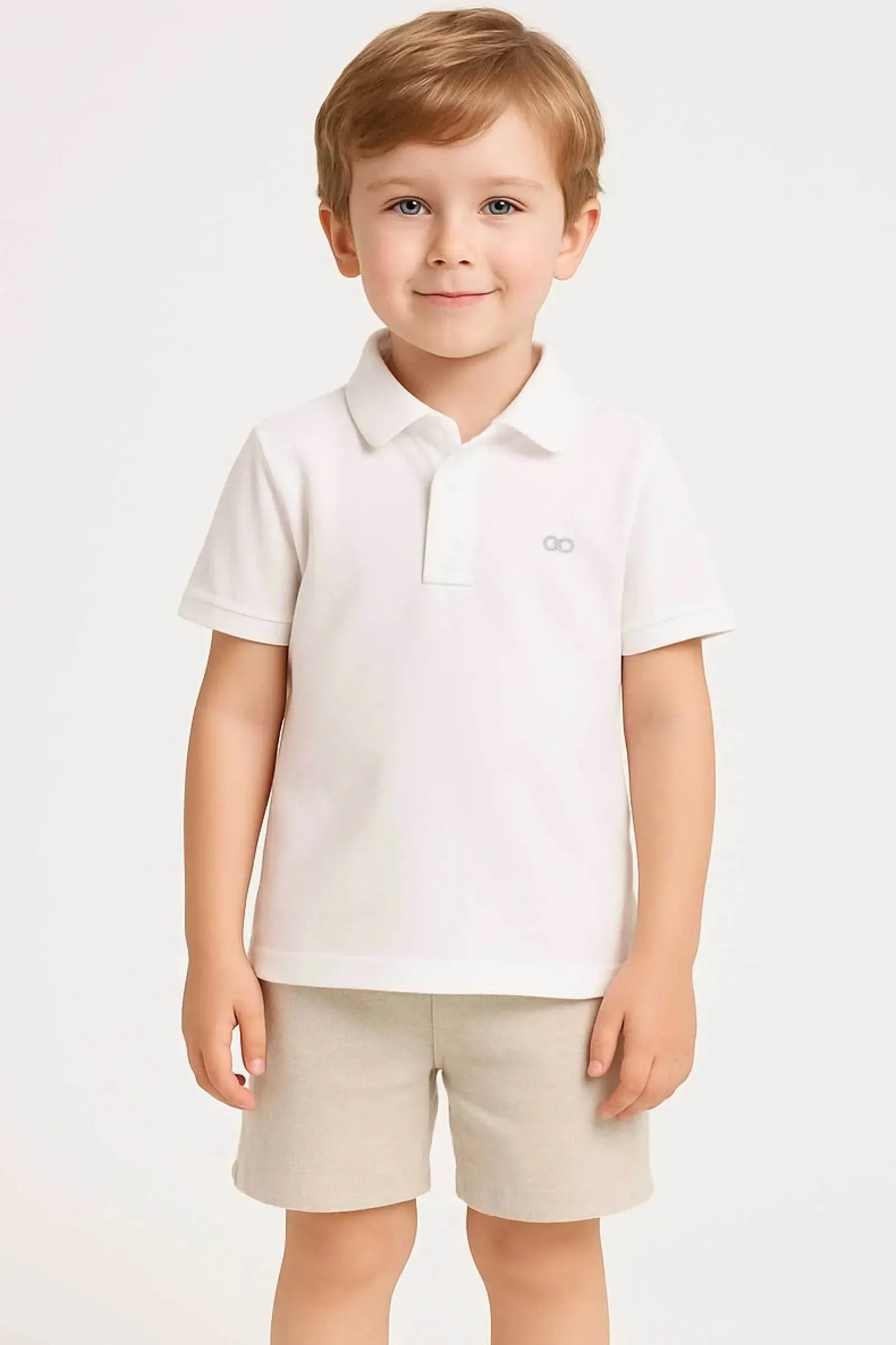 Camisa Polo em Piquet com Elastano 94544 LucBoo Infantil Menino