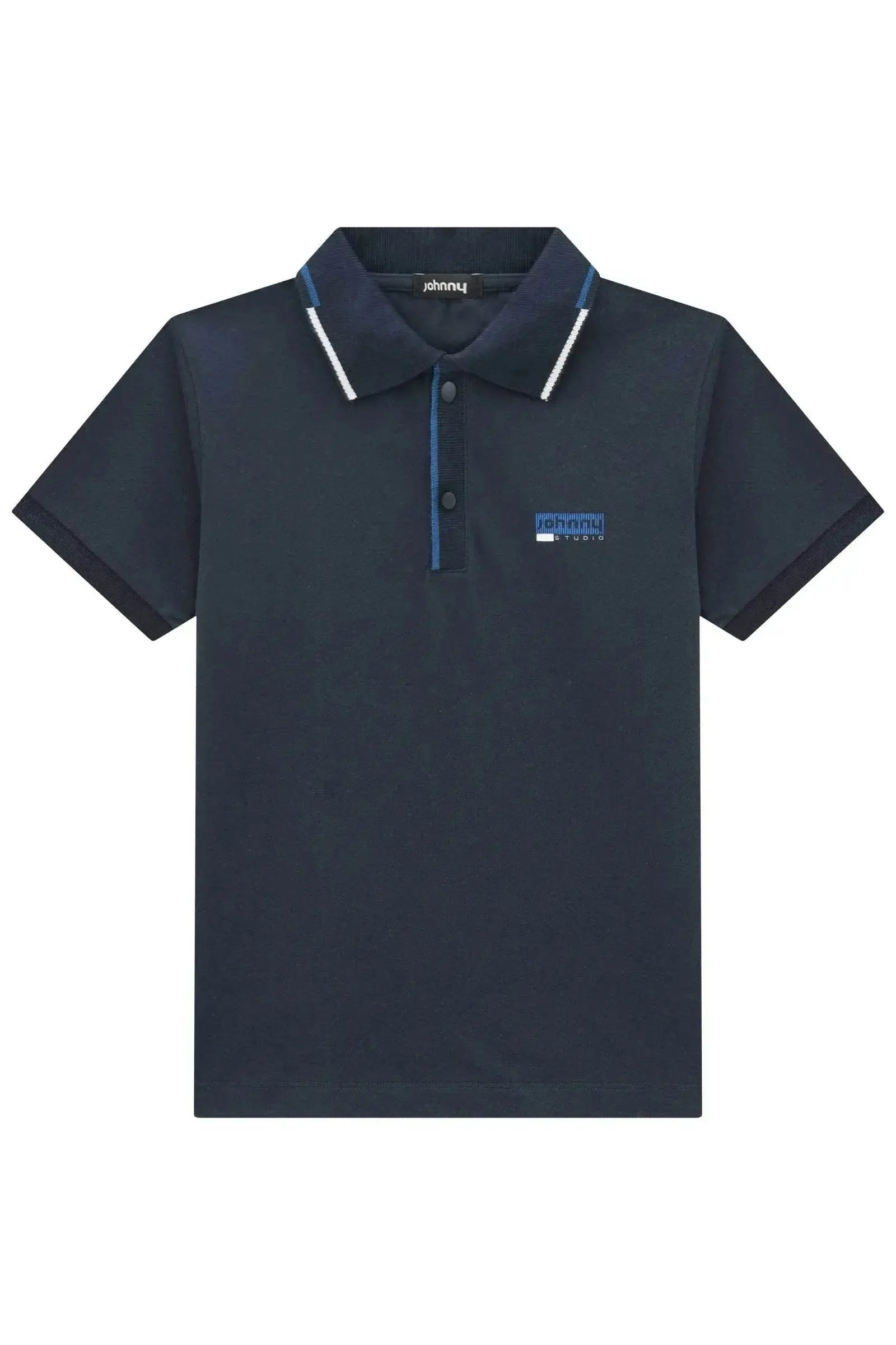 Camisa Polo em Piquet com Elastano 97859 Johnny Fox Teen Menino