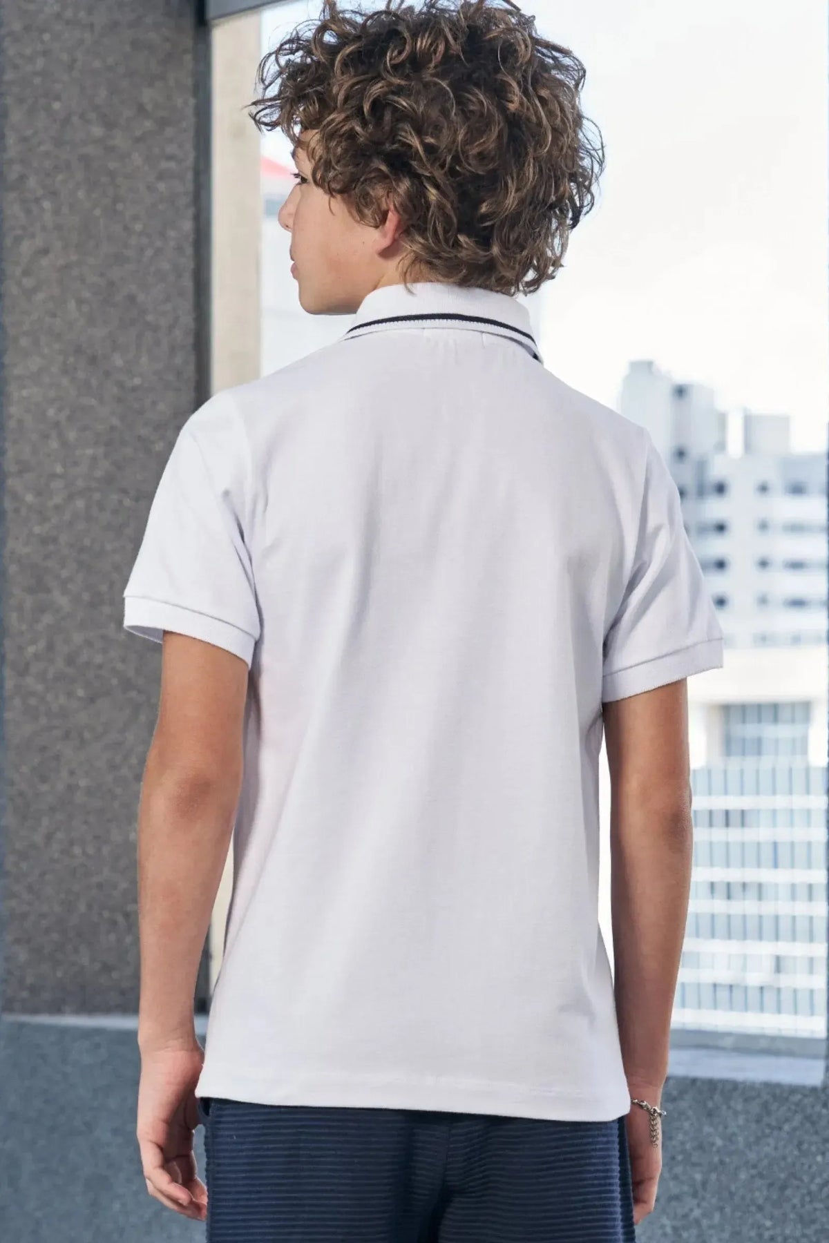 Camisa Polo em Piquet com Elastano 97859 Johnny Fox Teen Menino