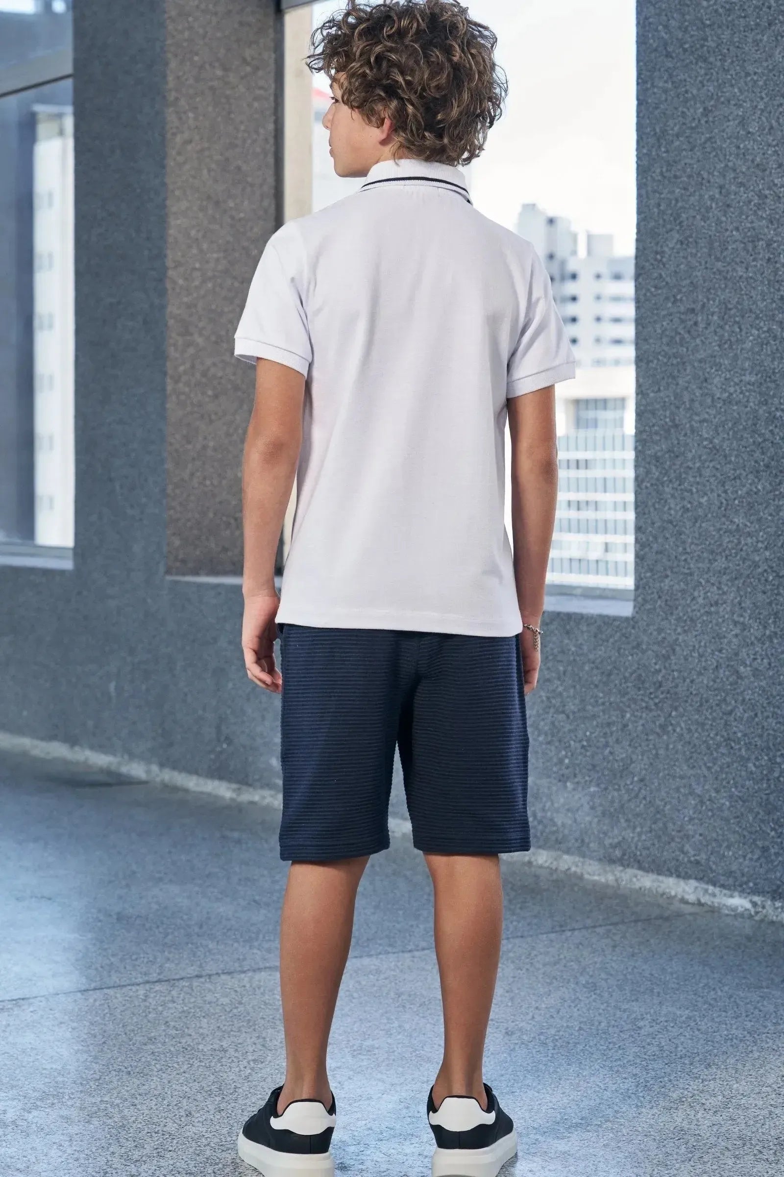 Camisa Polo em Piquet com Elastano 97859 Johnny Fox Teen Menino