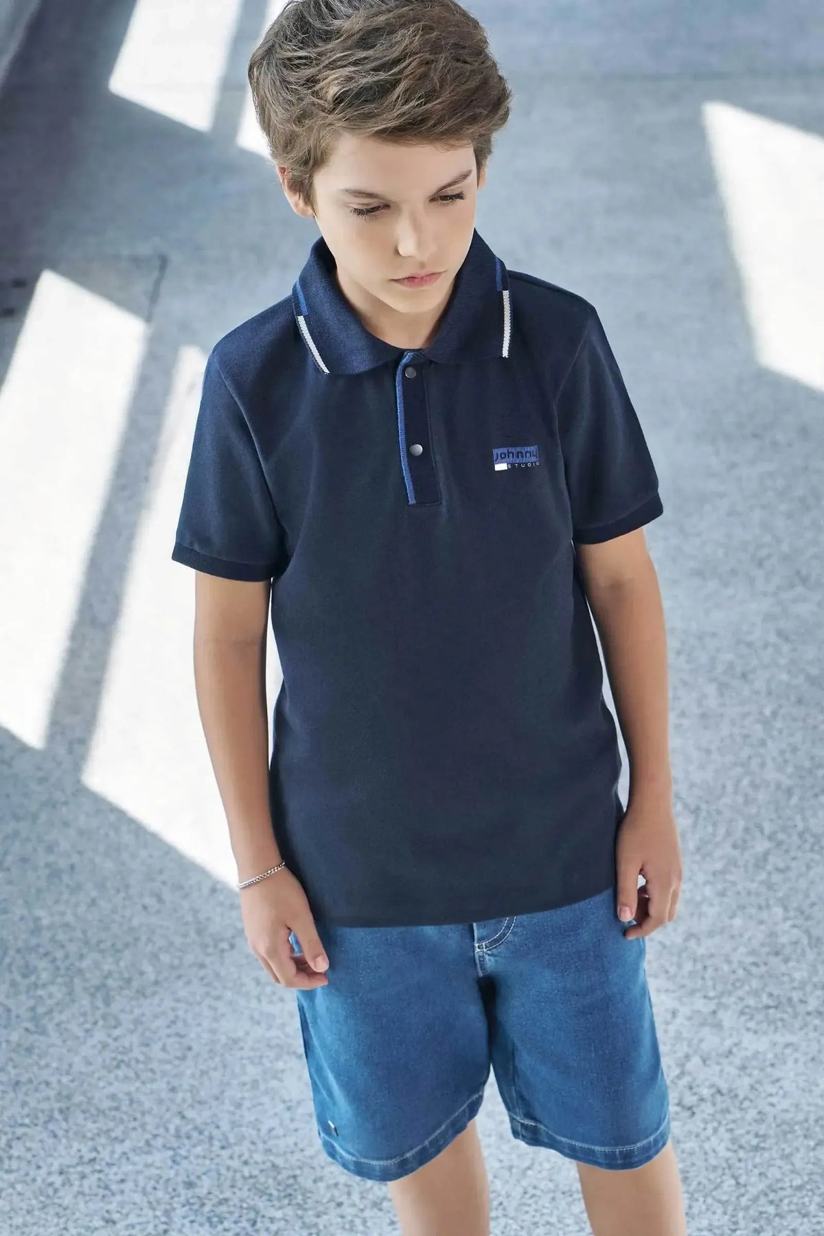 Camisa Polo em Piquet com Elastano 97859 Johnny Fox Teen Menino