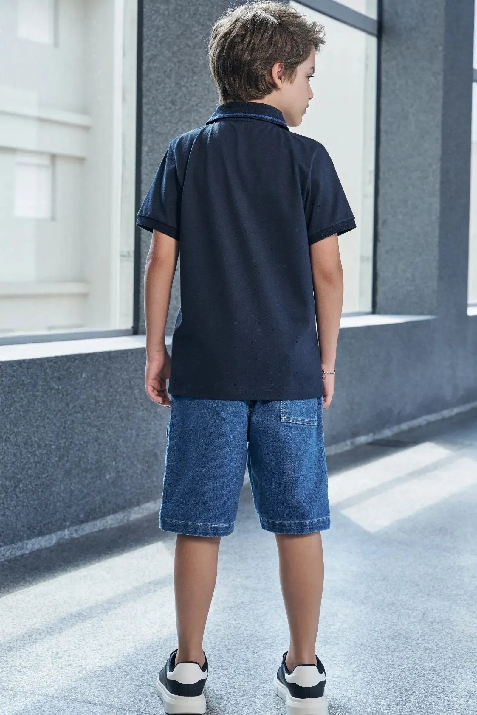 Camisa Polo em Piquet com Elastano 97859 Johnny Fox Teen Menino