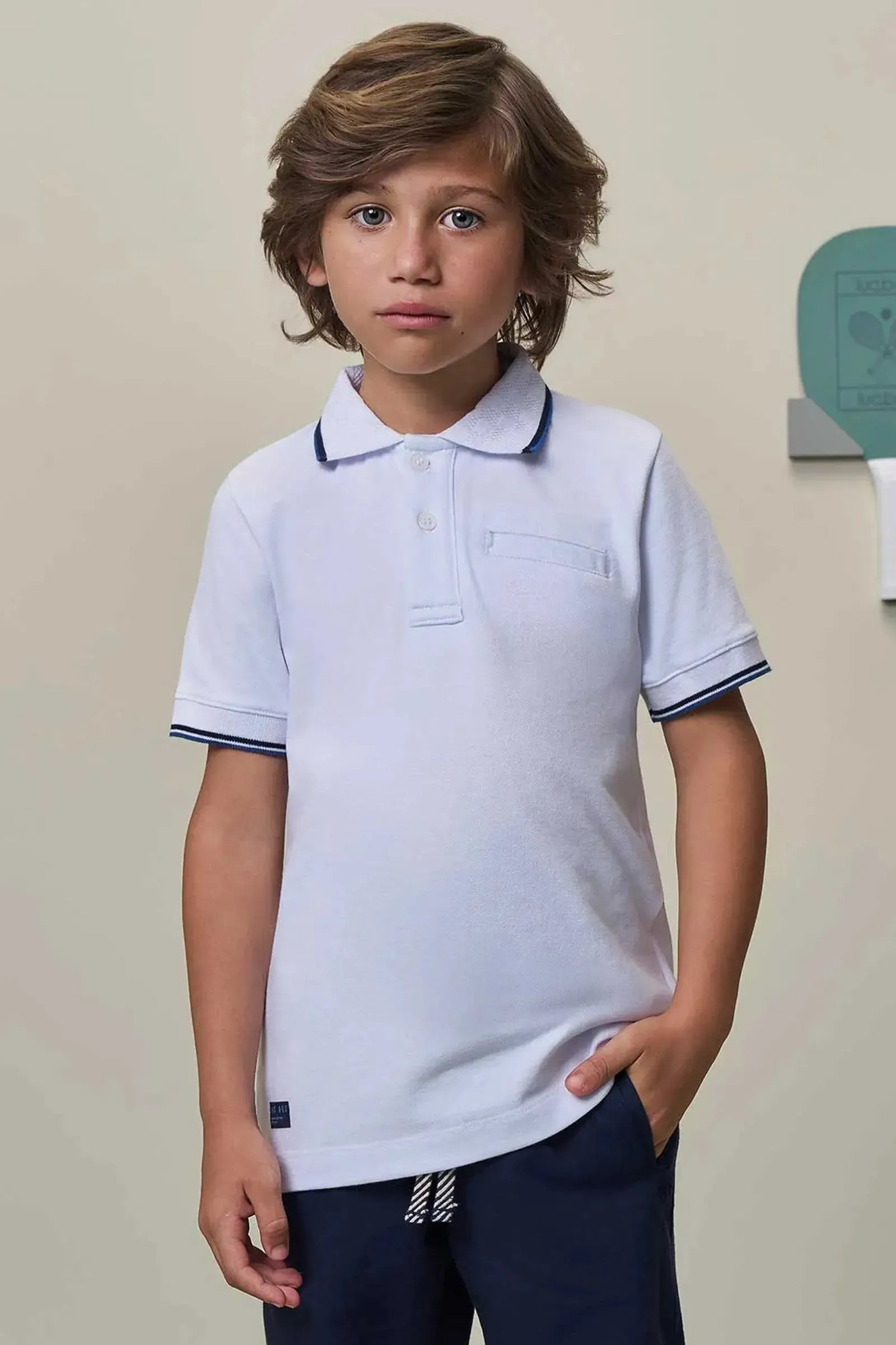 Camisa Polo em Piquet com Elastano 98419 LucBoo Infantil Menino