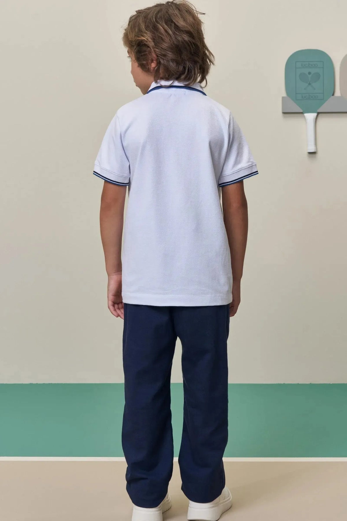 Camisa Polo em Piquet com Elastano 98419 LucBoo Infantil Menino