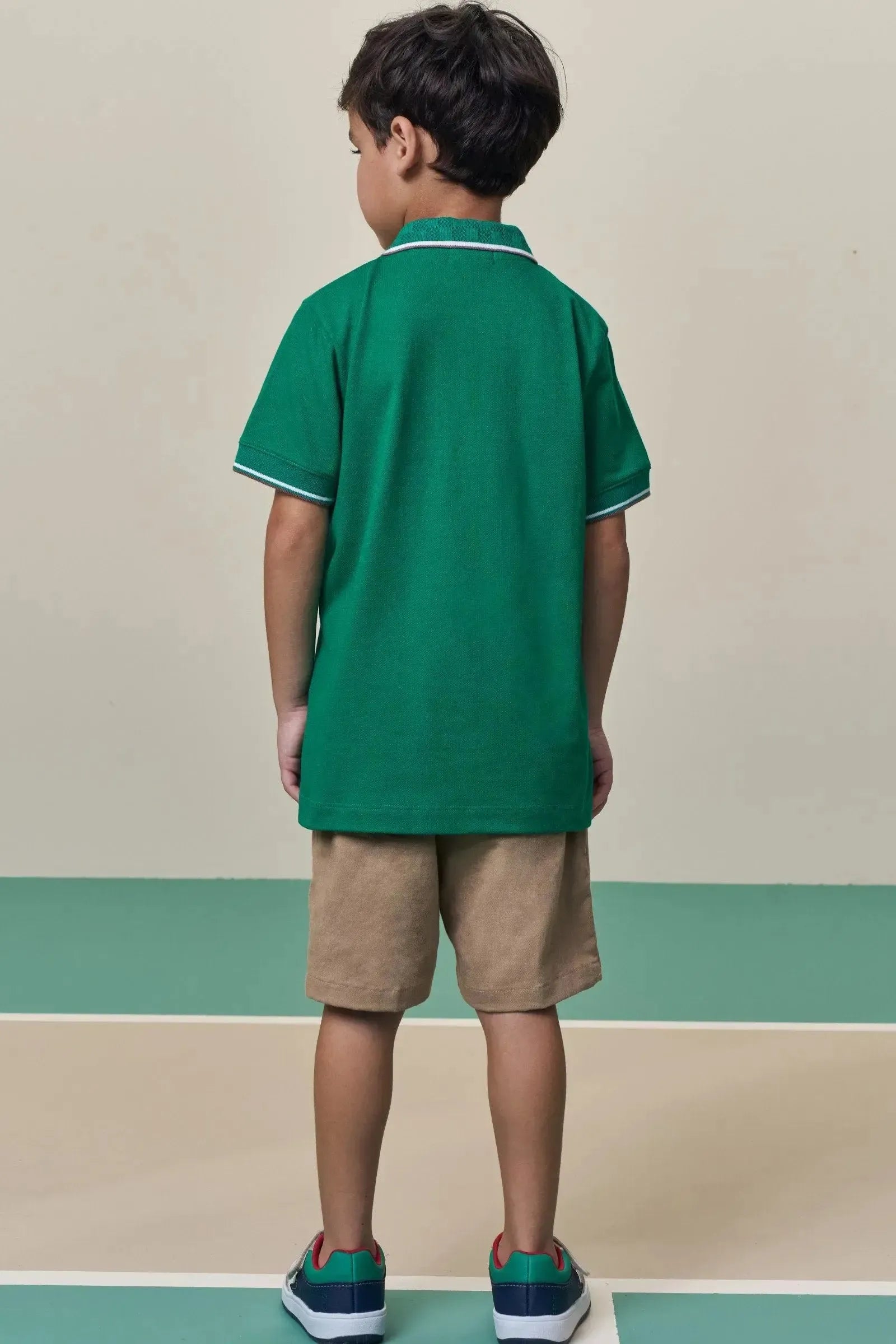 Camisa Polo em Piquet com Elastano 98419 LucBoo Infantil Menino