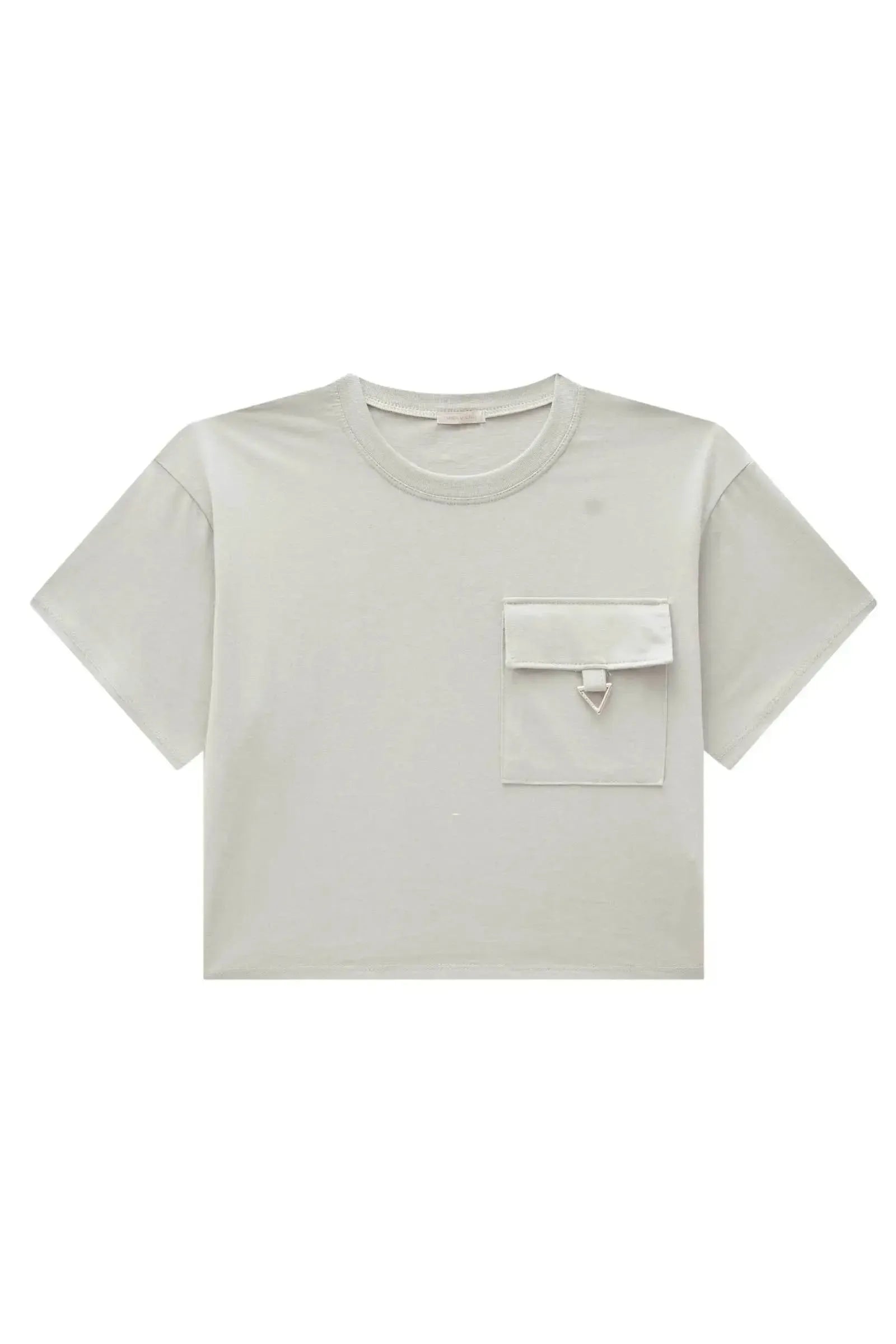 Camiseta Boxy Over em Meia Malha 82847 Vic&Vicky Teen Menina