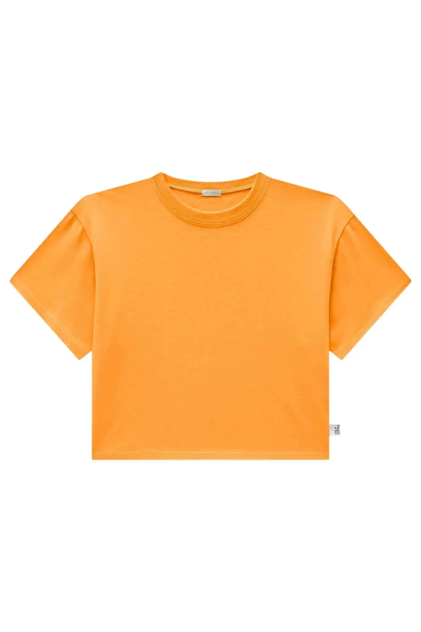Camiseta Boxy Over em Meia Malha 83533 Vic&Vicky Teen Menina