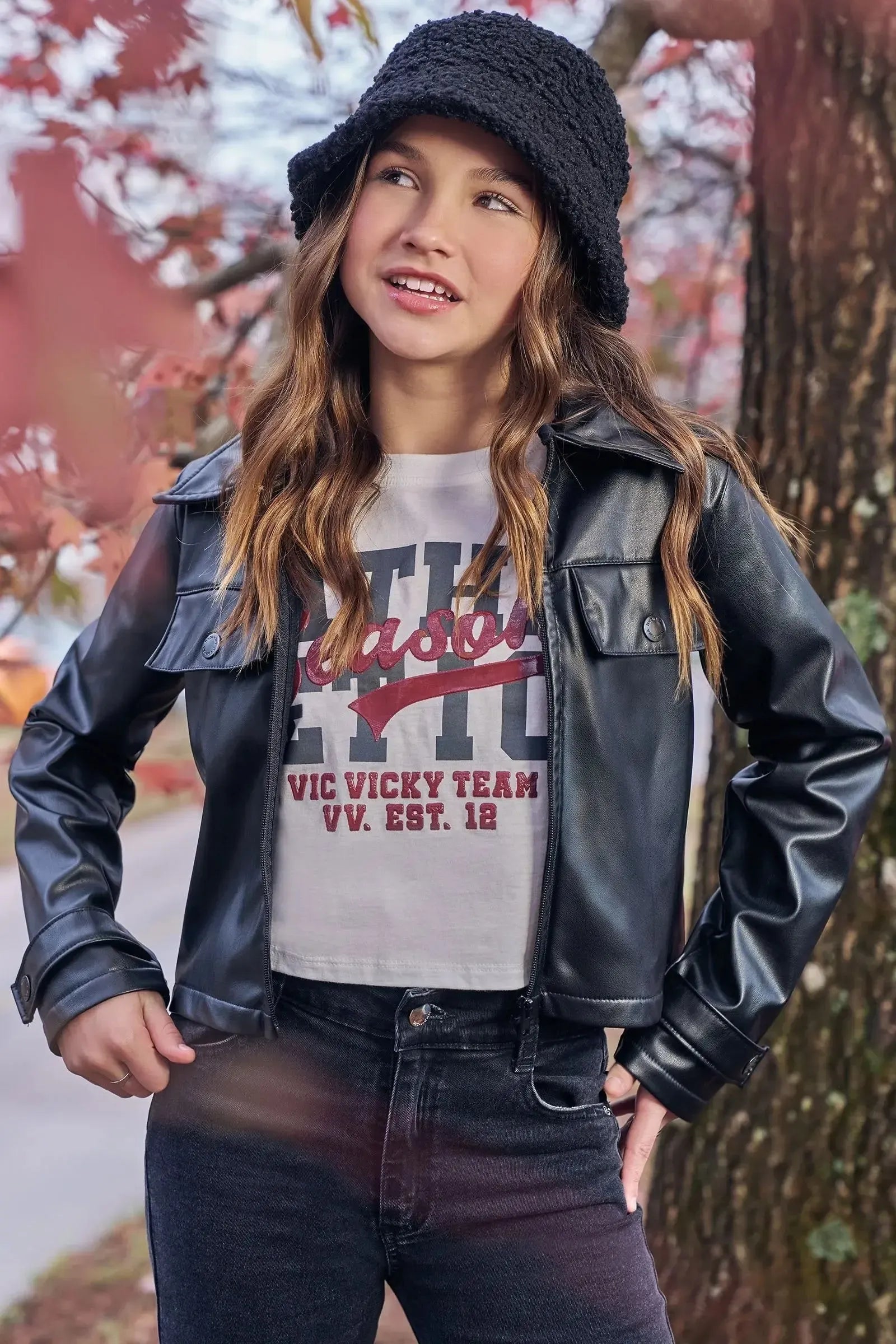 Camiseta Boxy Over em Meia Malha 89171 Vic&Vicky Teen Menina