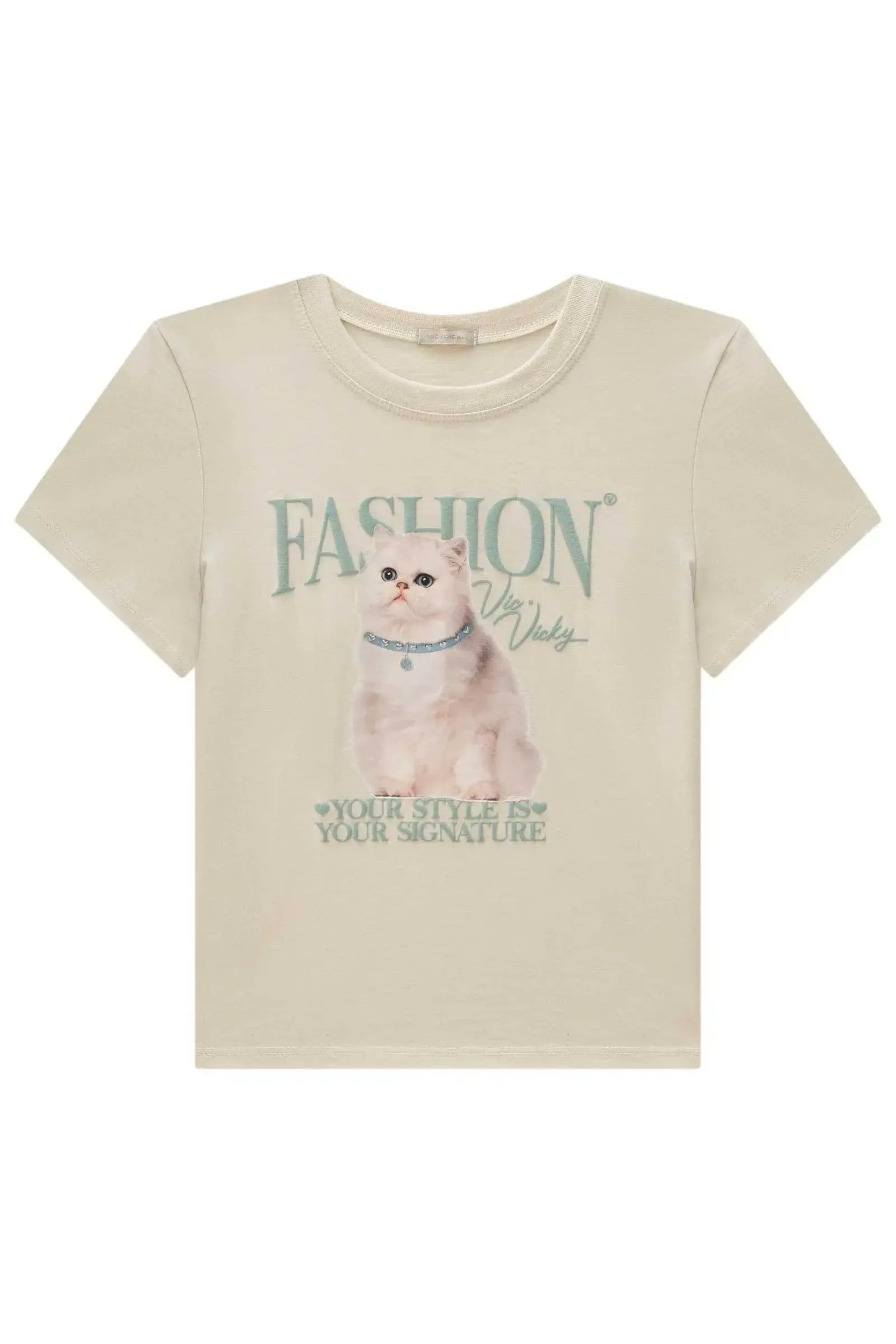 Camiseta Comfy em Meia Malha 87513 Vic&Vicky Teen Menina