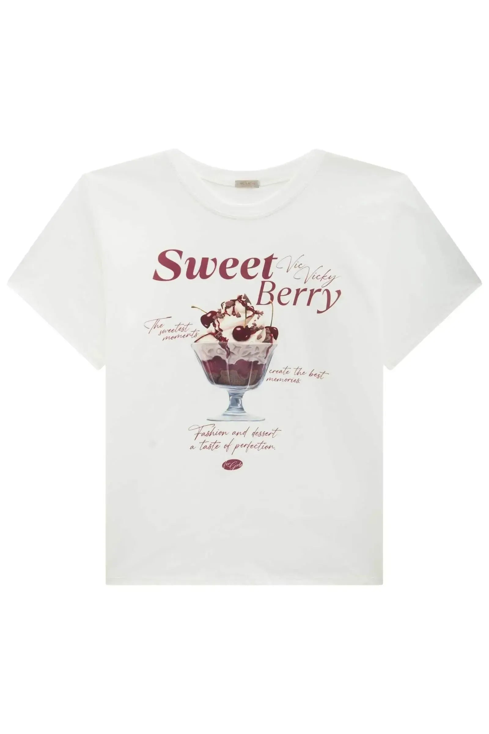 Camiseta Comfy em Meia Malha 89174 Vic&Vicky Teen Menina