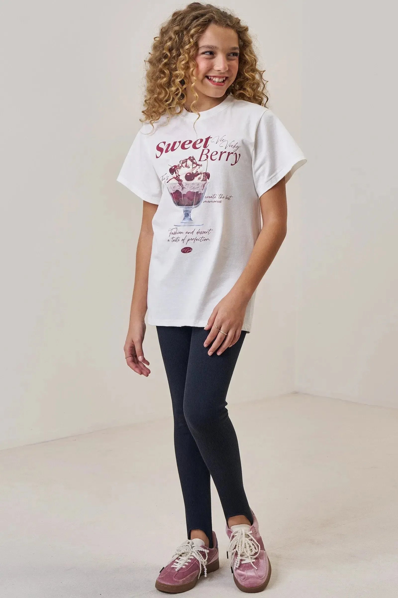 Camiseta Comfy em Meia Malha 89174 Vic&Vicky Teen Menina