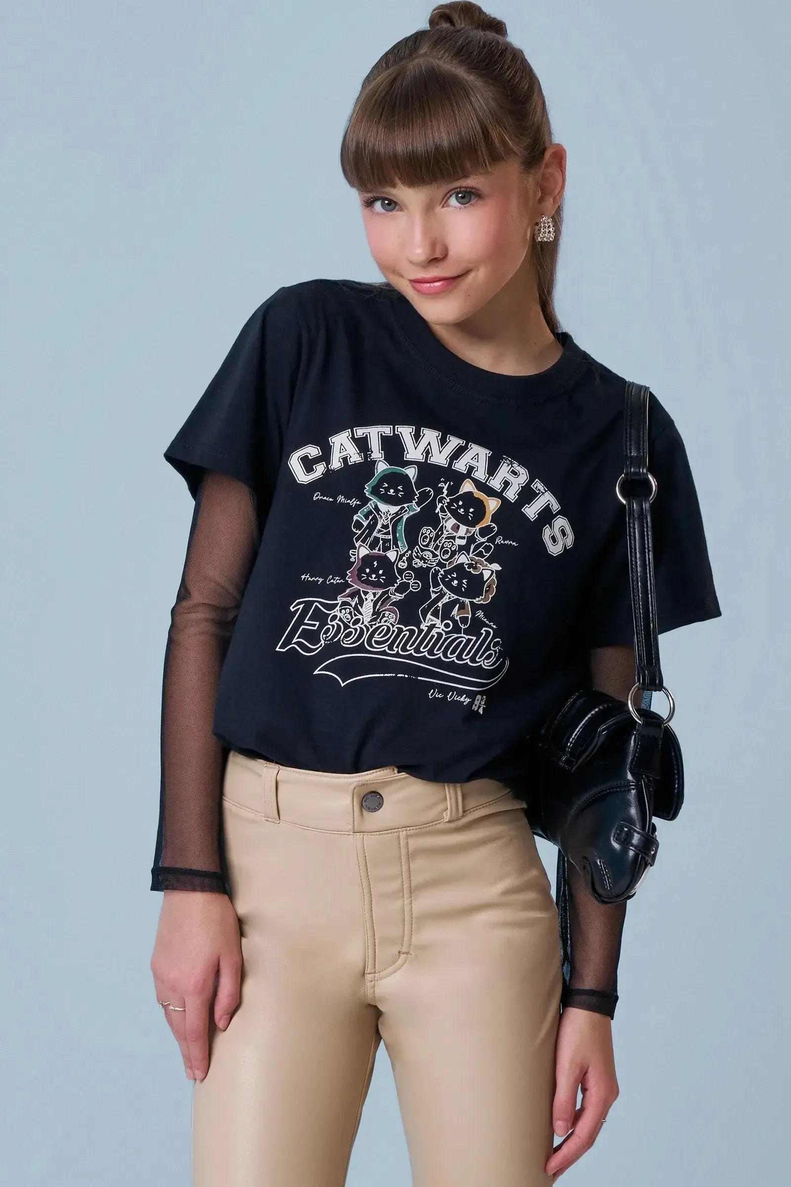 Camiseta Comfy em Meia Malha 90144 Vic&Vicky Teen Menina