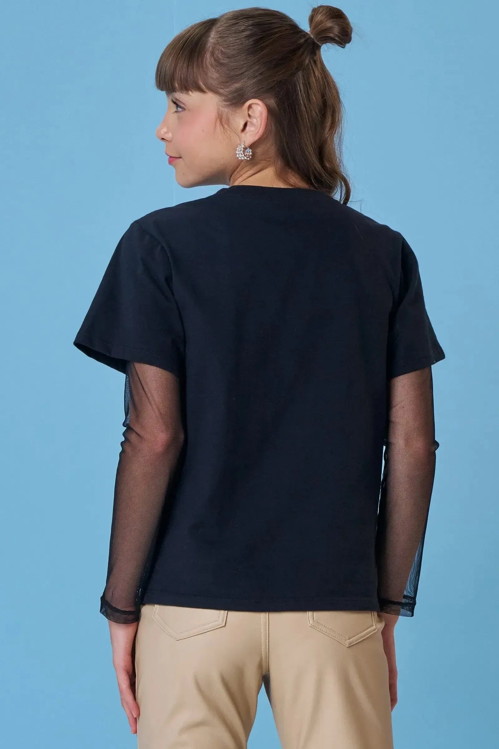 Camiseta Comfy em Meia Malha 90144 Vic&Vicky Teen Menina