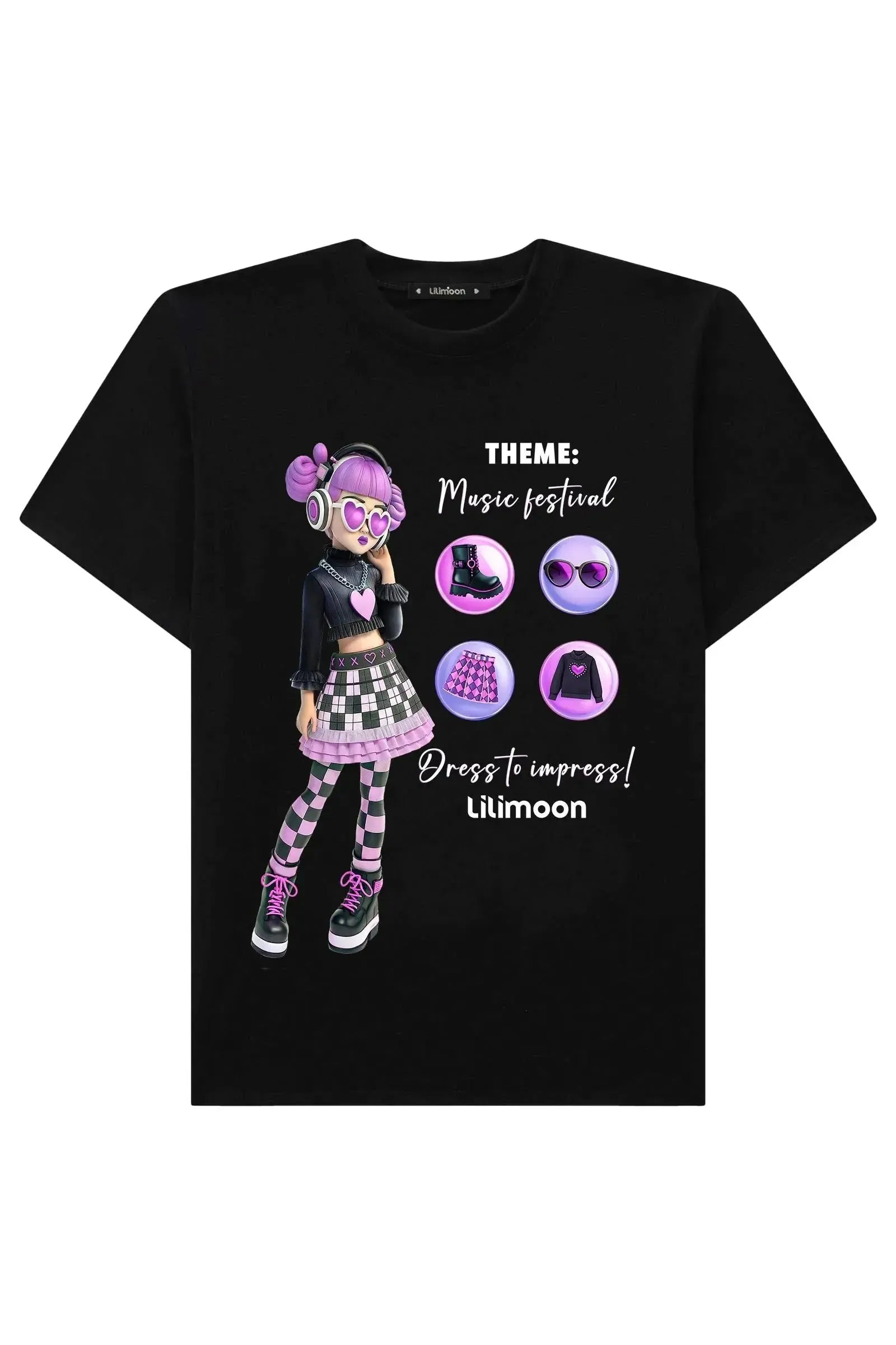 Camiseta Comfy em Meia Malha 90533 Lilimoon Teen Menina