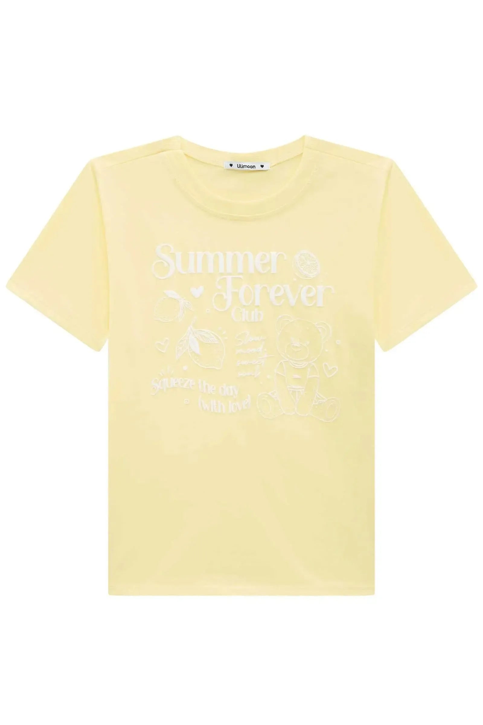 Camiseta Comfy em Meia Malha 94909 Lilimoon Teen Menina