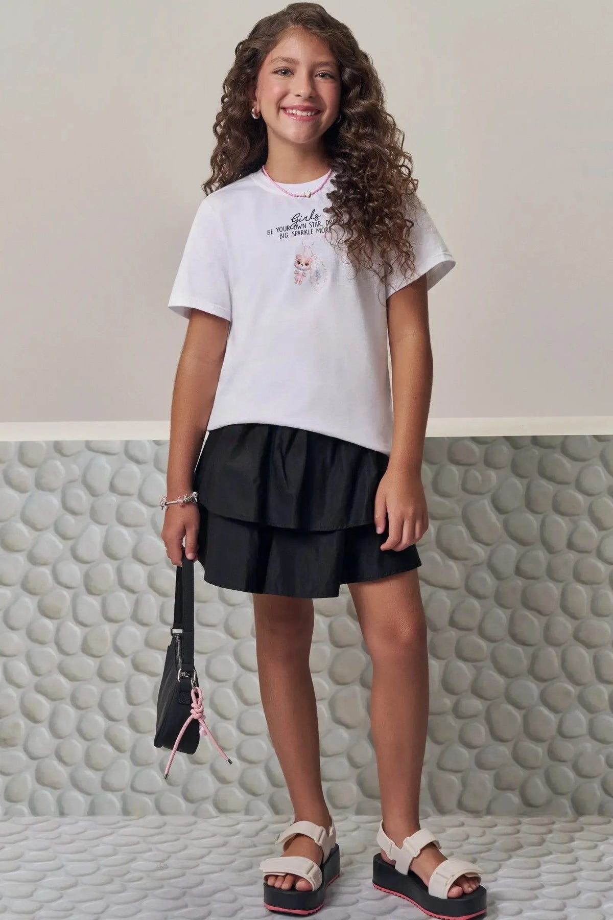Camiseta Comfy em Meia Malha 97922 Lilimoon Teen Menina