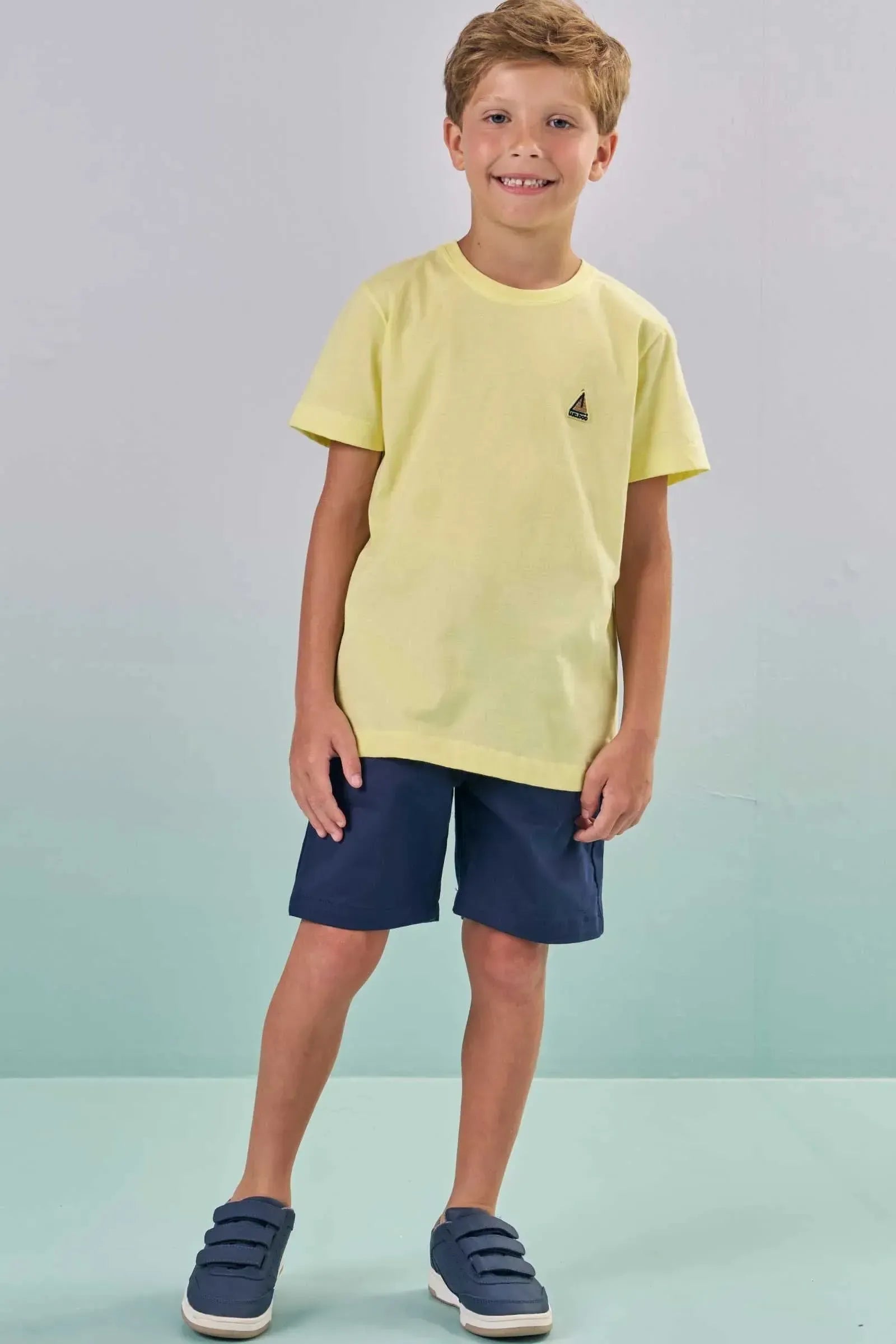 Camiseta em Emia Malha 87352 LucBoo Infantil Menino
