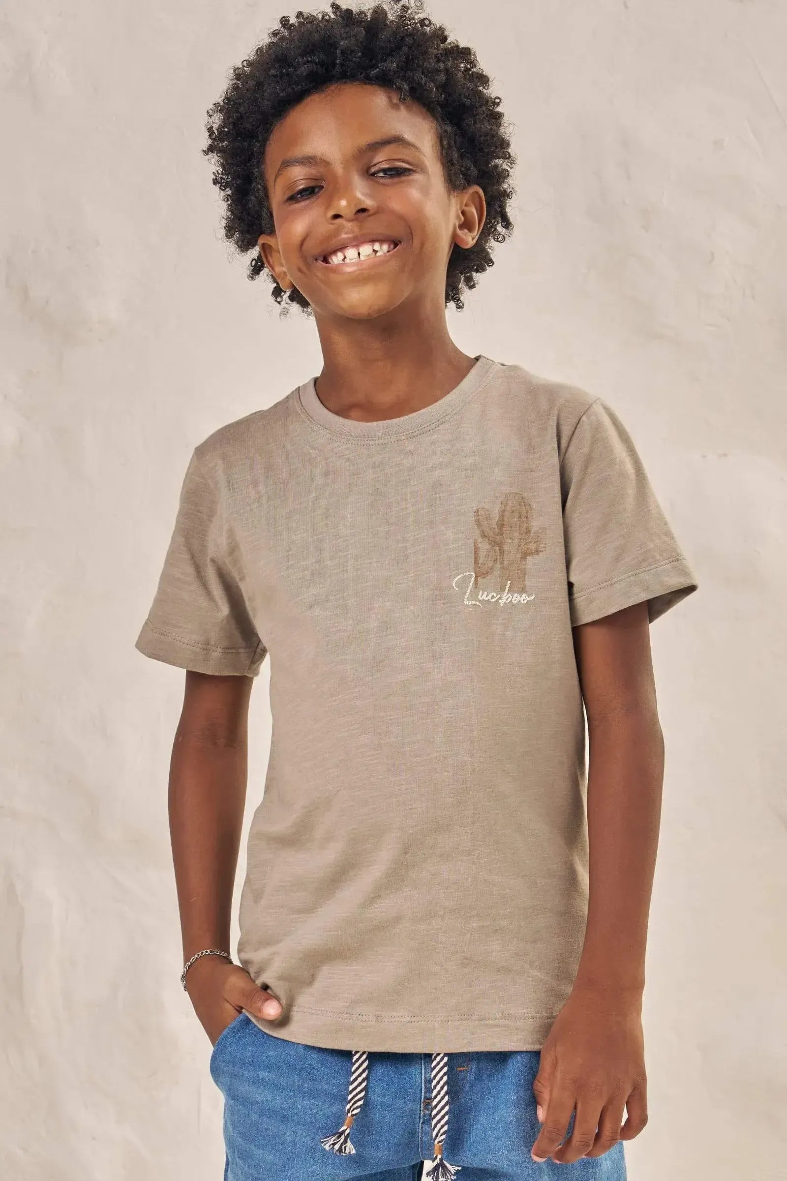 Camiseta em Malha 86547 LucBoo Infantil Menino