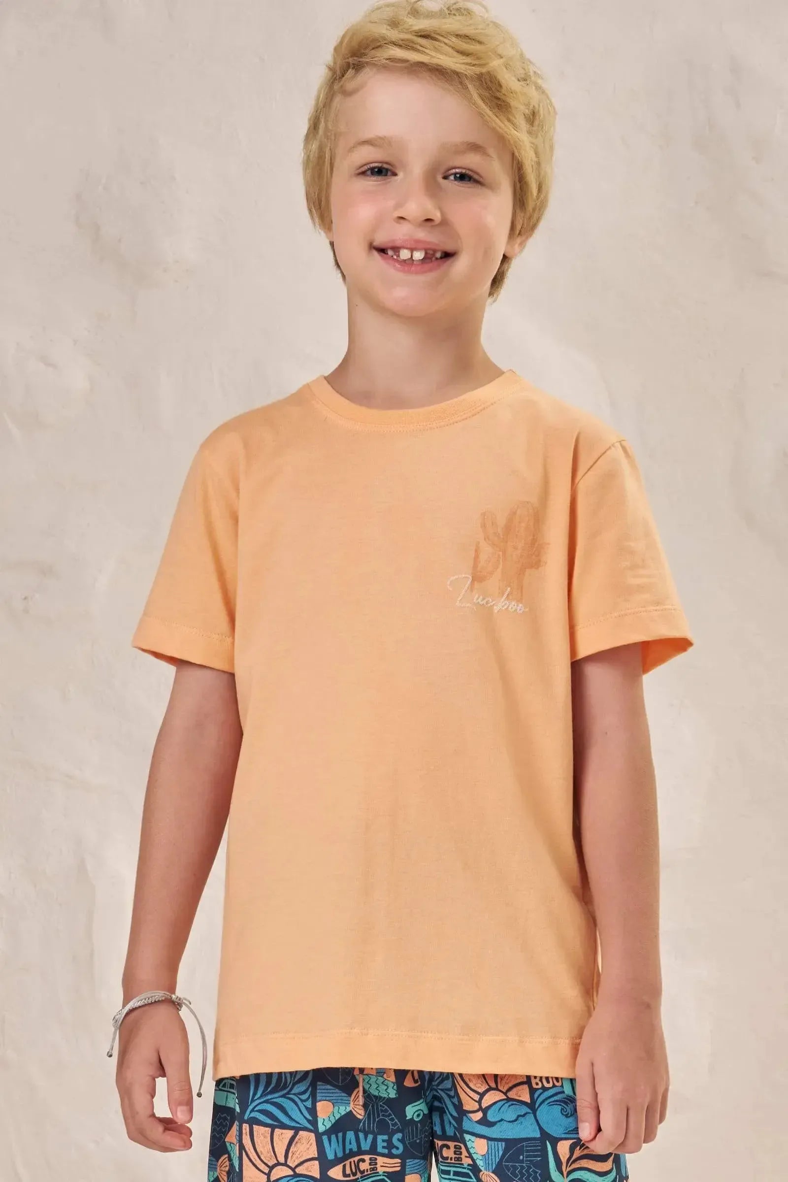 Camiseta em Malha 86547 LucBoo Infantil Menino